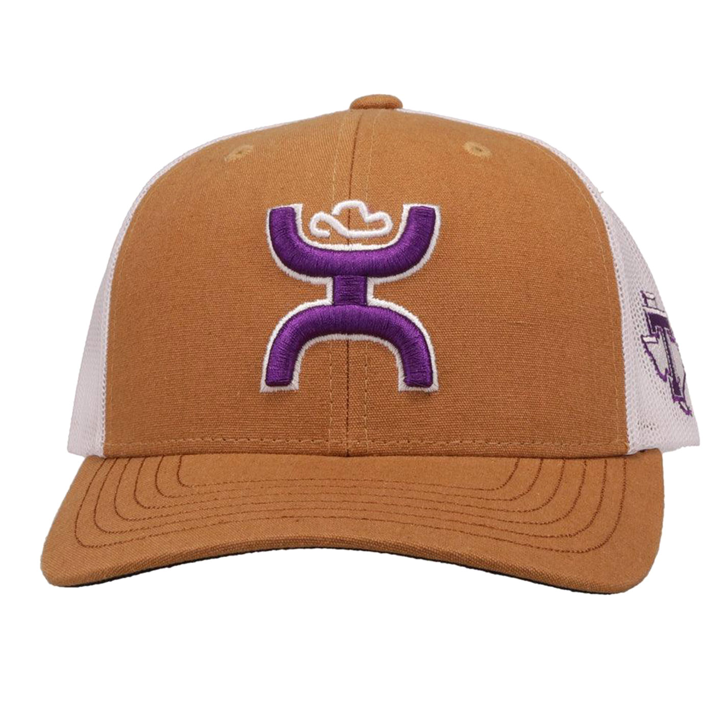 Hooey Collegiate Collection Tan & White TSU Hands Up Logo Curved Bill Cap - Image 1