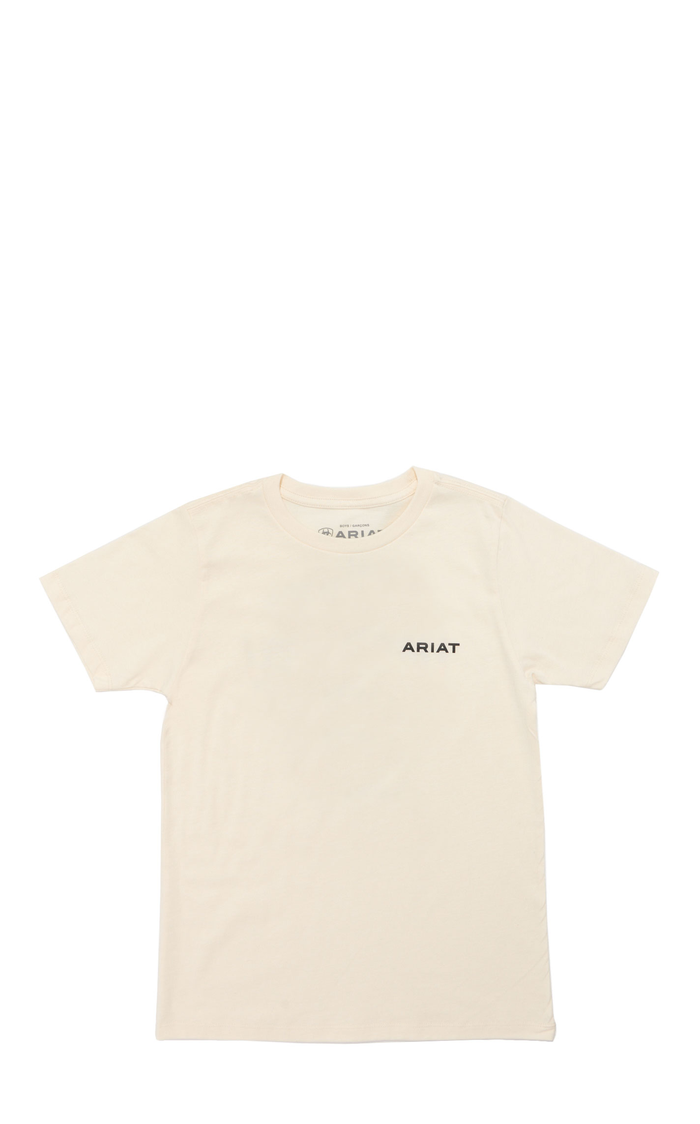 Ariat Boy's White Logo T-Shirt - Image 1