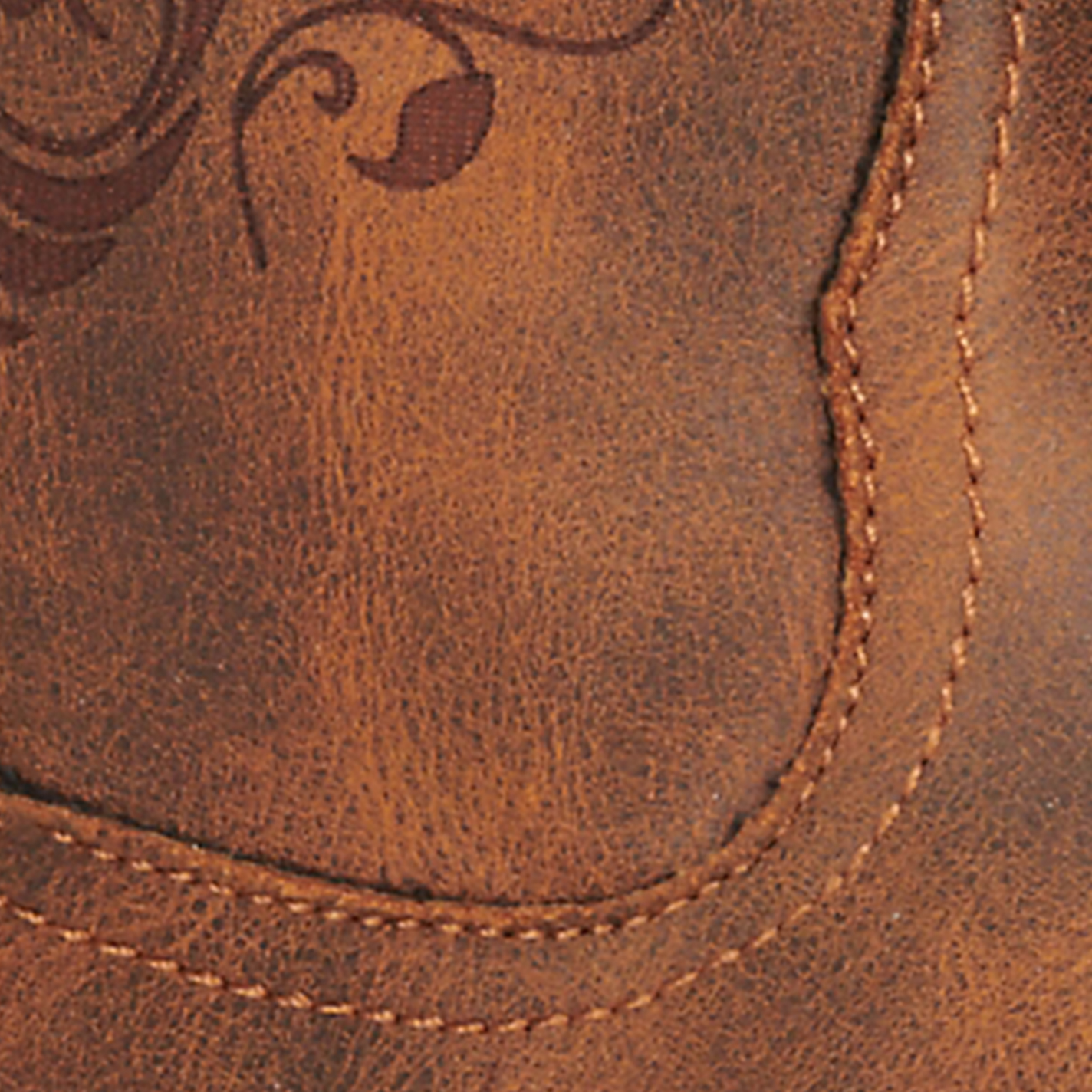 Roper Women's Tall Stuff Brown with Scrolling Snip Toe Cowboy Boots - Image 1