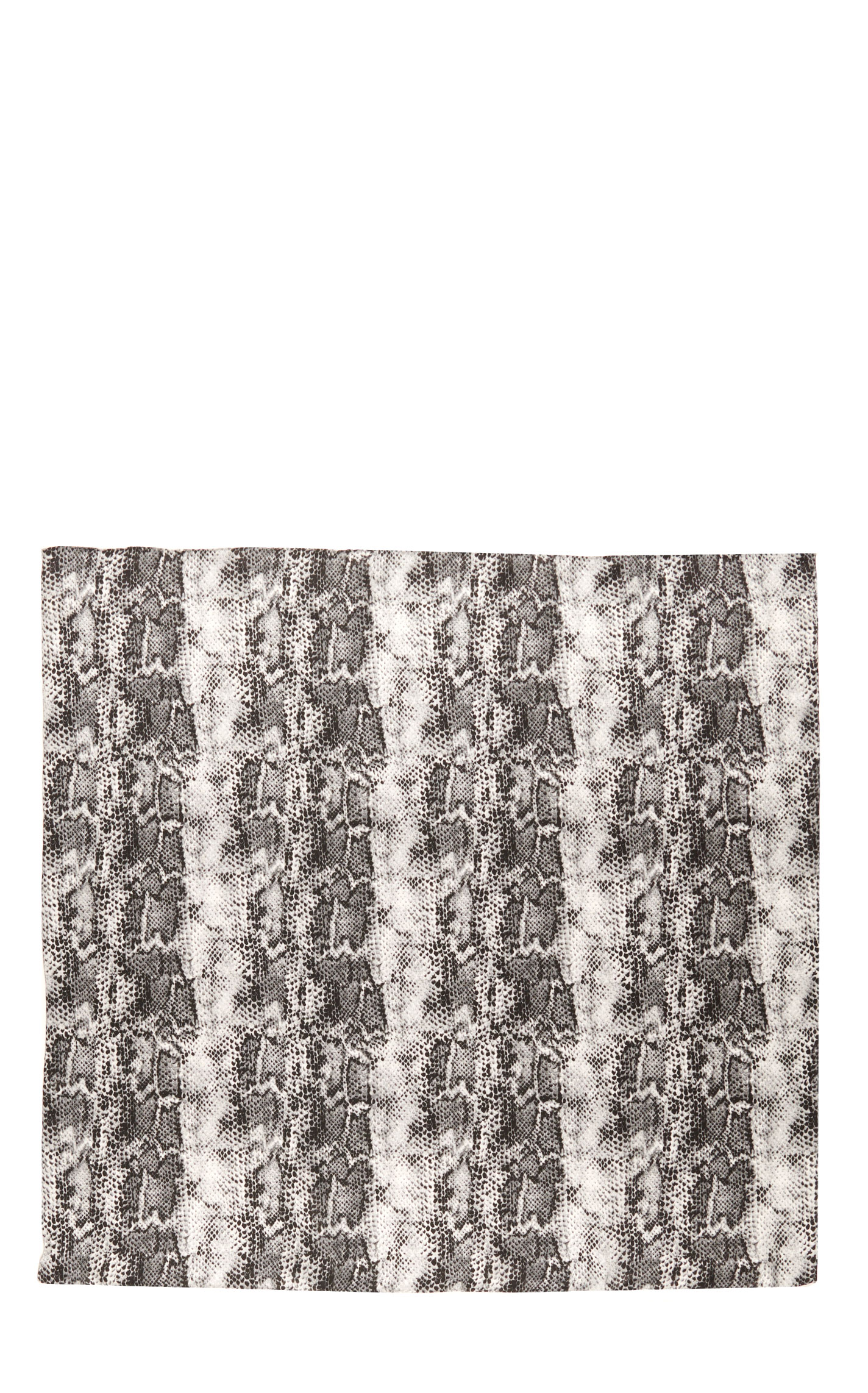 Gray & Black Snake Print Silk Wild Rags Scarf - Image 1