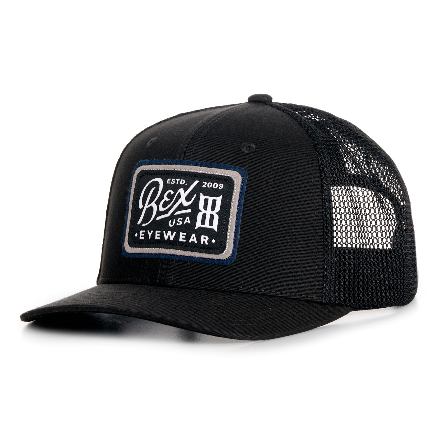 Bex Wyatt Black Logo Patch Curved Bill Cap - Image 1