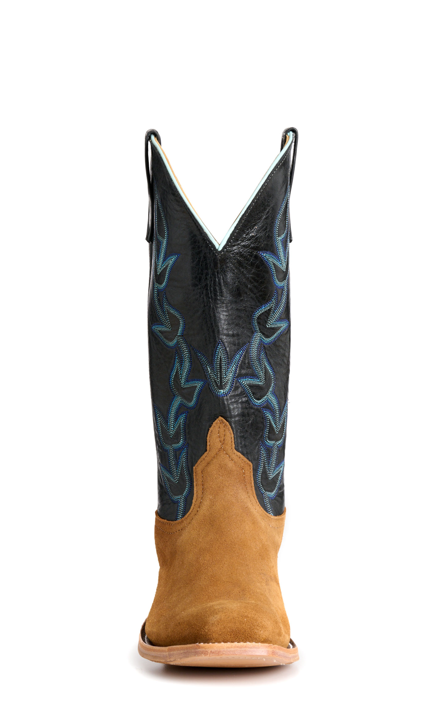 Anderson Bean Men's Toasted Sand & Black Avatar Cutter Toe Cowboy Boots - Image 1