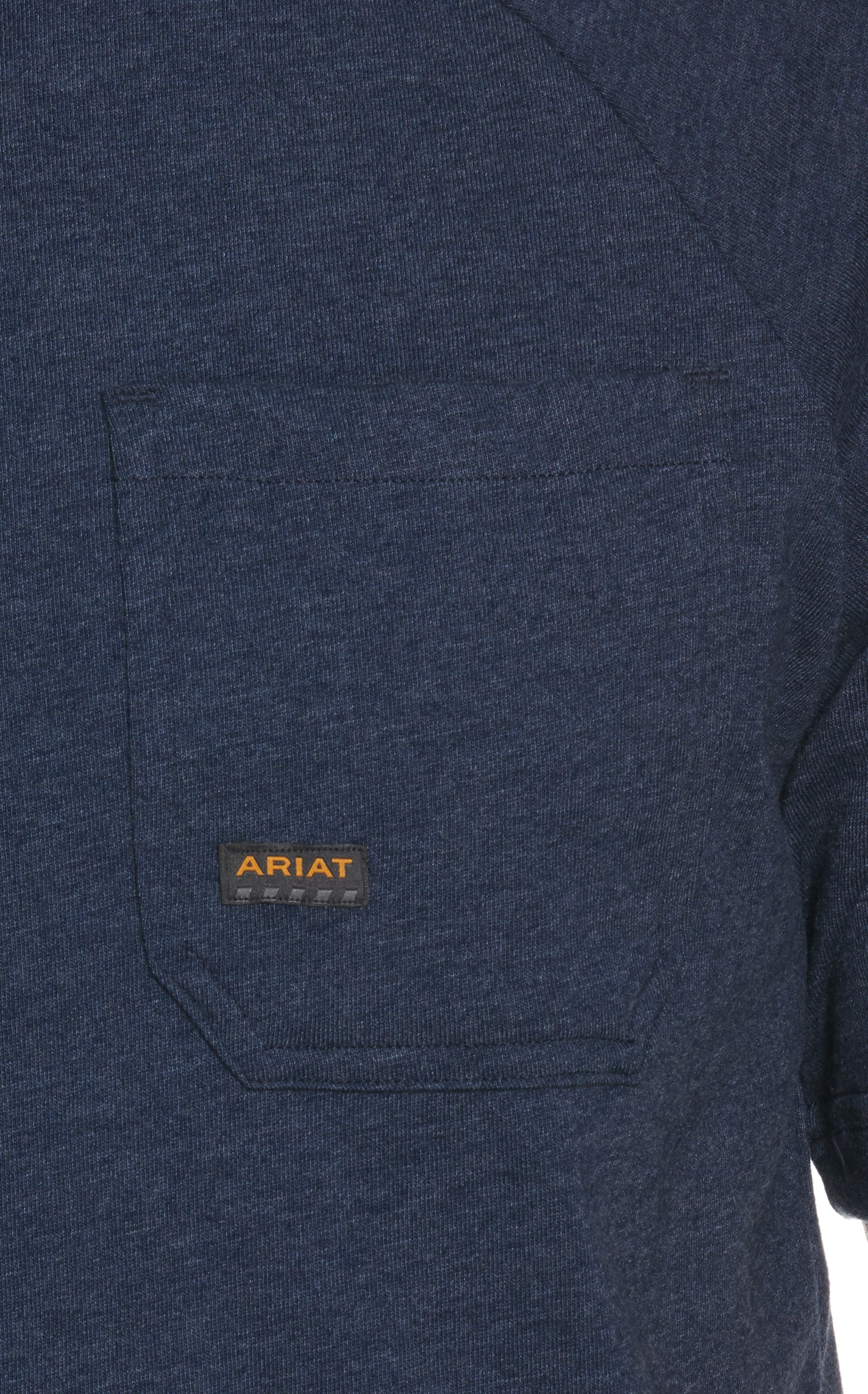 Ariat Men's Rebar Cotton Strong Navy Blue Short Sleeve T-Shirt - Image 1
