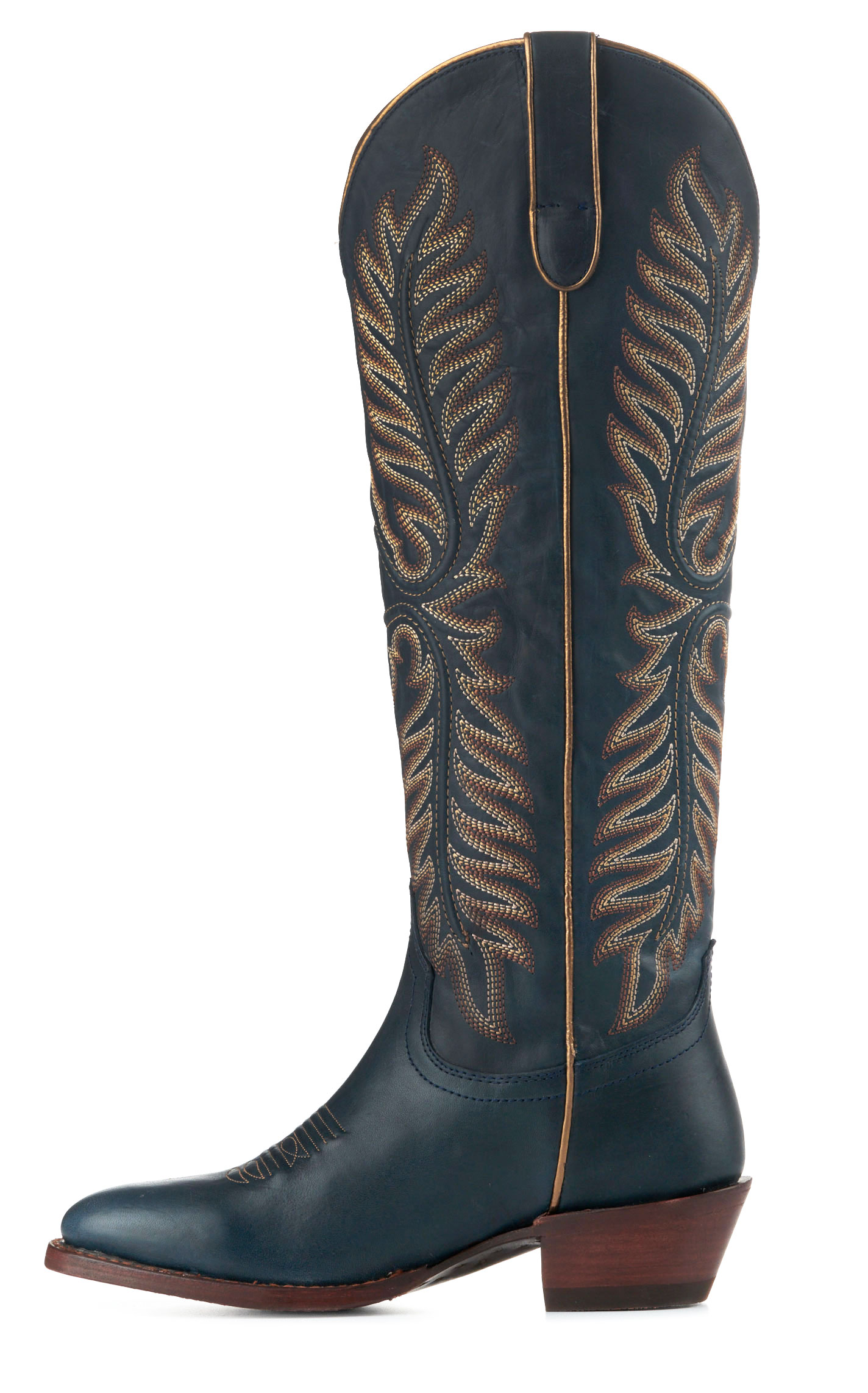 Ariat Women's Belle Navy StretchFit Round Toe Tall Cowboy Boots - Image 1