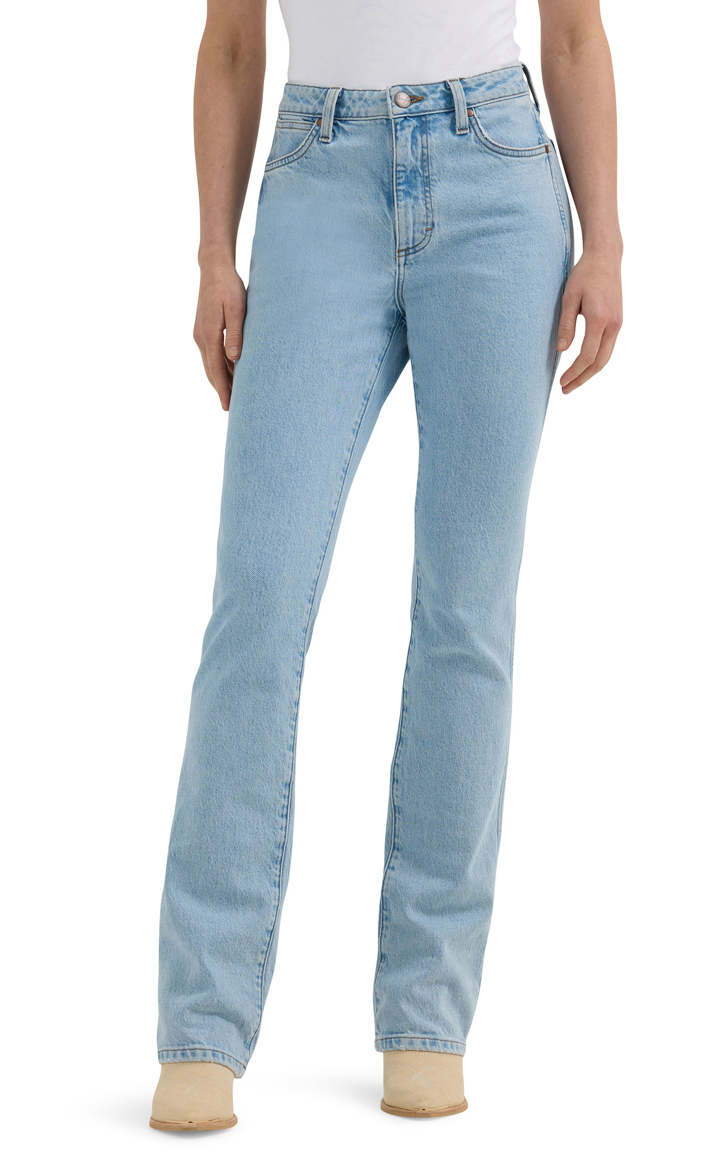 Wrangler Retro Women's Bailey Light Wash Boot Cut Jeans - Image 1