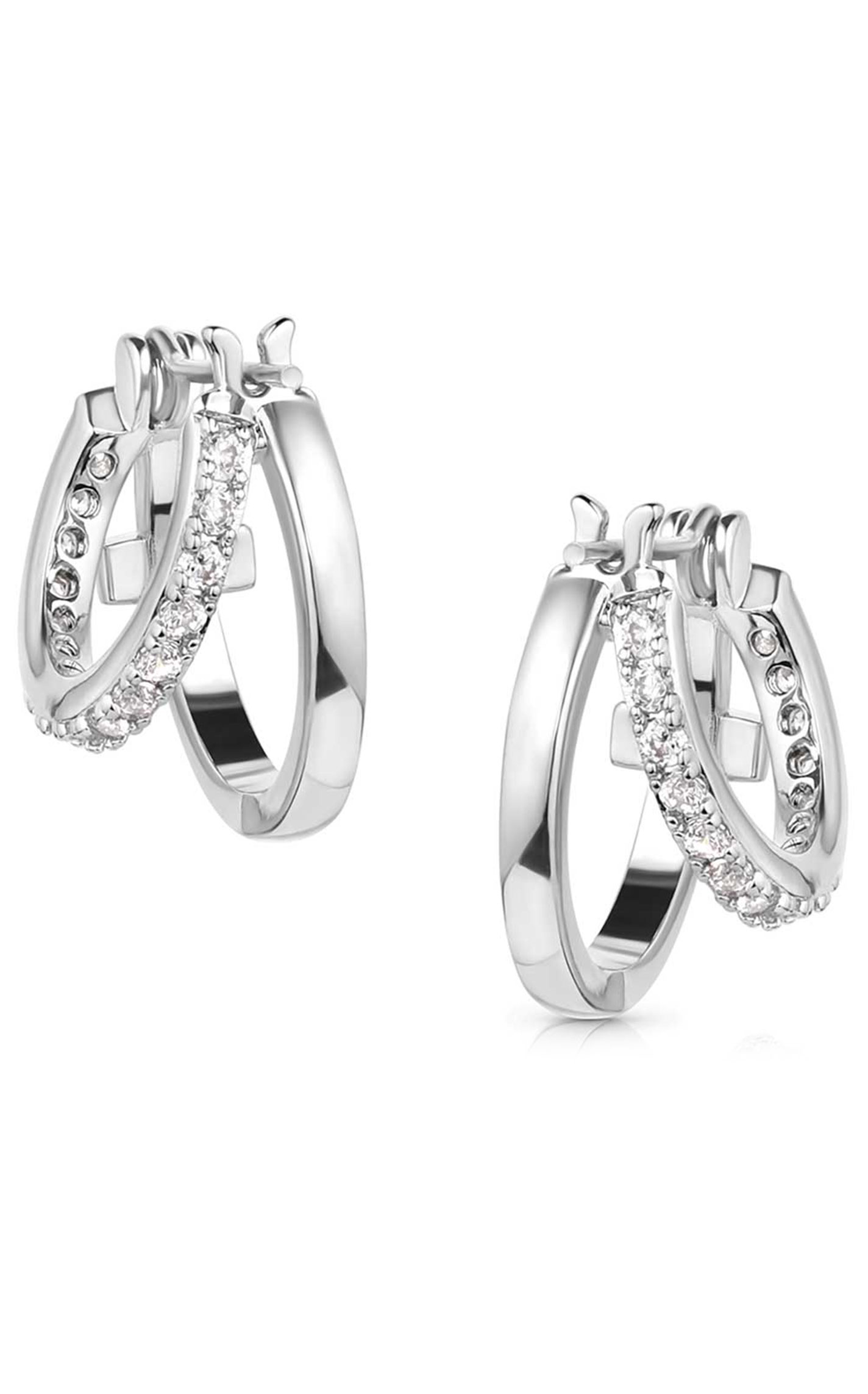 Montana Silversmiths Silver Wrapped in Faith Hoop Earrings - Image 1