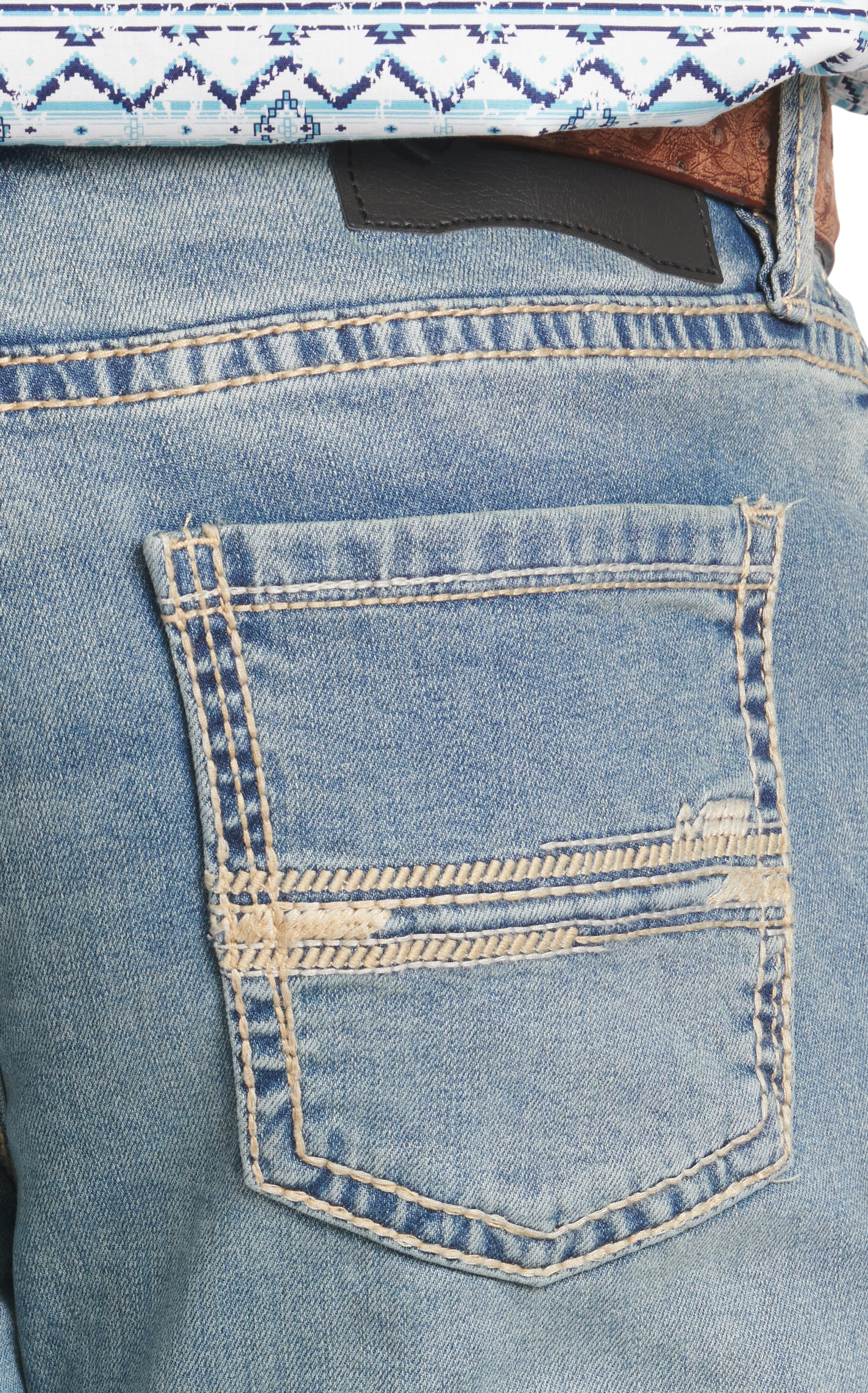 Rock & Roll Denim Men's Revolver Light Wash Slim Fit Straight Leg Reflex Jeans - Image 1