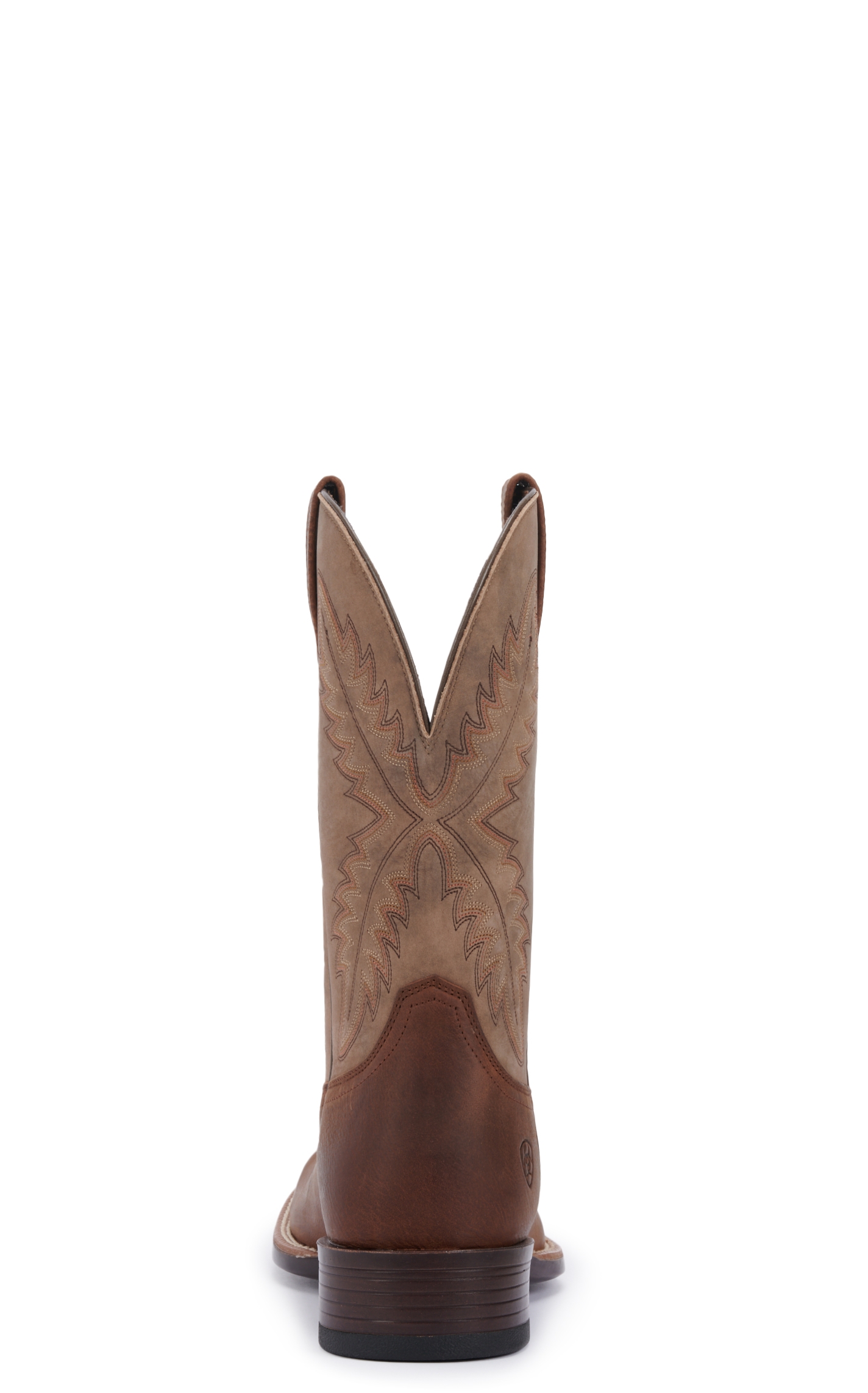Ariat Men's Rawly Ultra Barrel Brown and Orro Brown Leather Wide Square Toe Cowboy Boots - Image 1