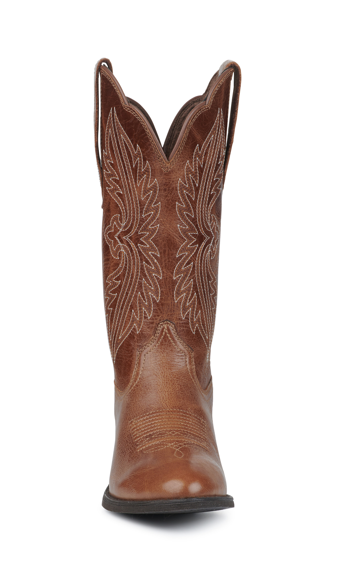 Ariat Women's Heritage Dark Tan StretchFit R-Toe Cowboy Boots - Image 1