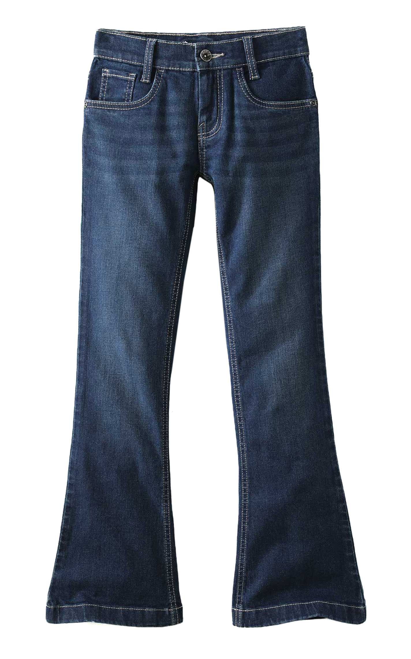 Cruel Girl Girl's Violet Medium Wash Mid Rise Trouser Jeans - Image 1