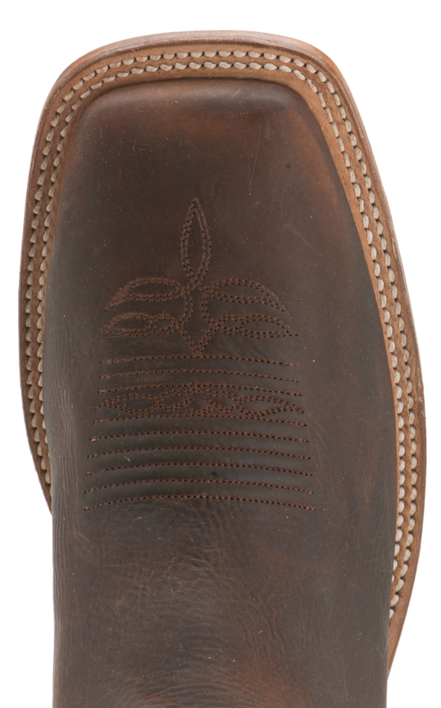 Justin Men's Bent Rail Austin Copper and Teal Wide Square Toe Cowboy Boots - Image 1