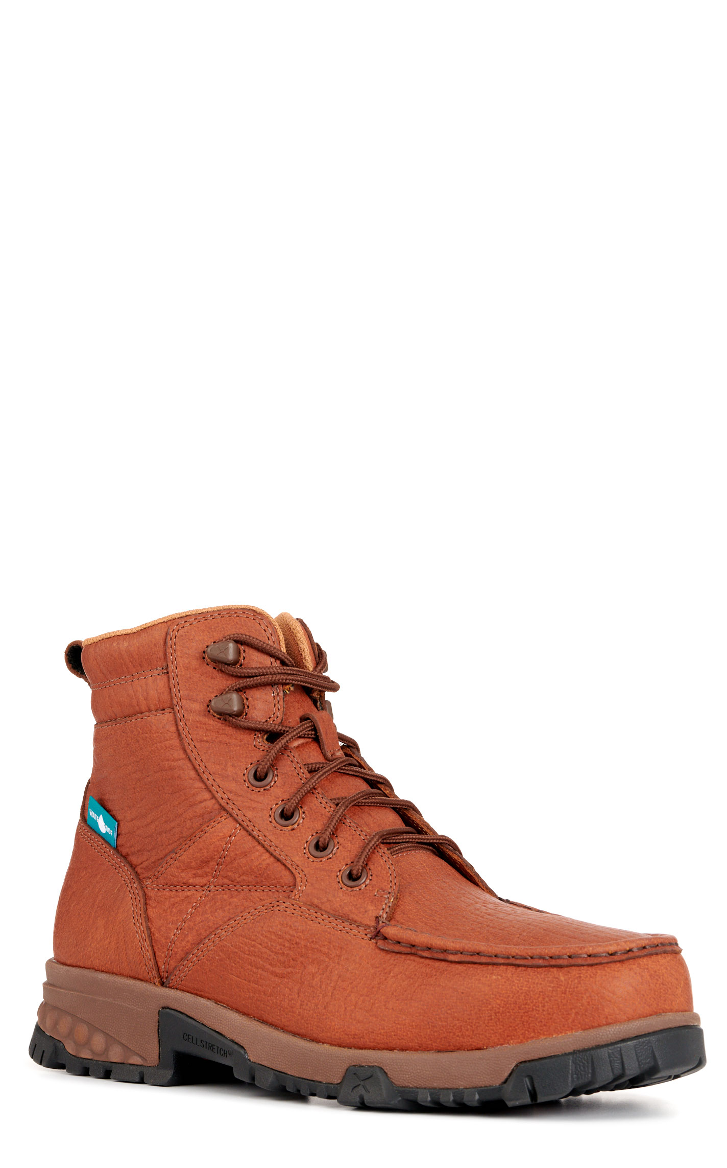 Twisted X Men's Rust Brown CellStretch Metguard Round Nano Composite Toe Work Boots - Image 3