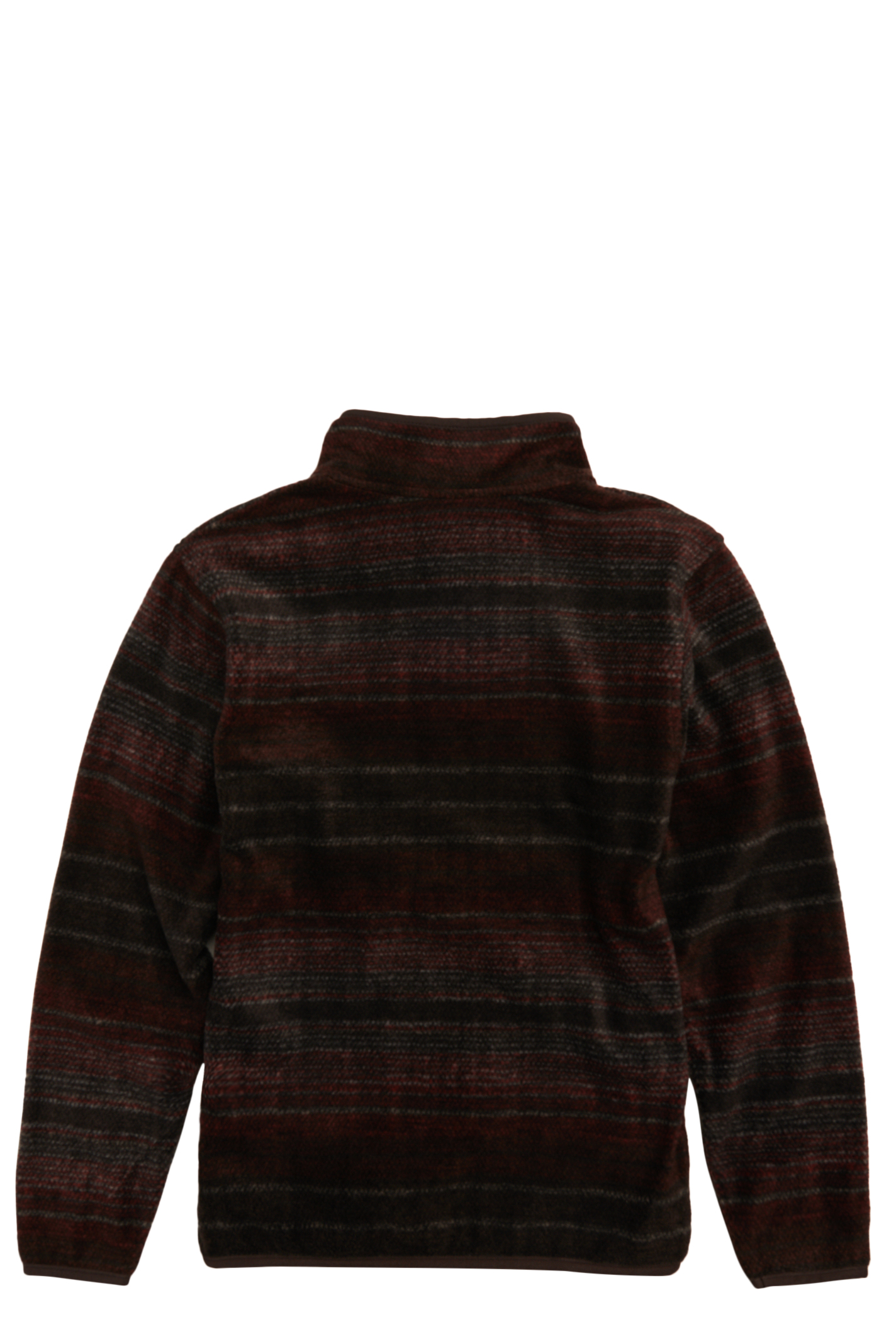 Cinch Boy's Brown & Gray Plaid 1/3 Snap Polar Fleece Pullover - Image 1