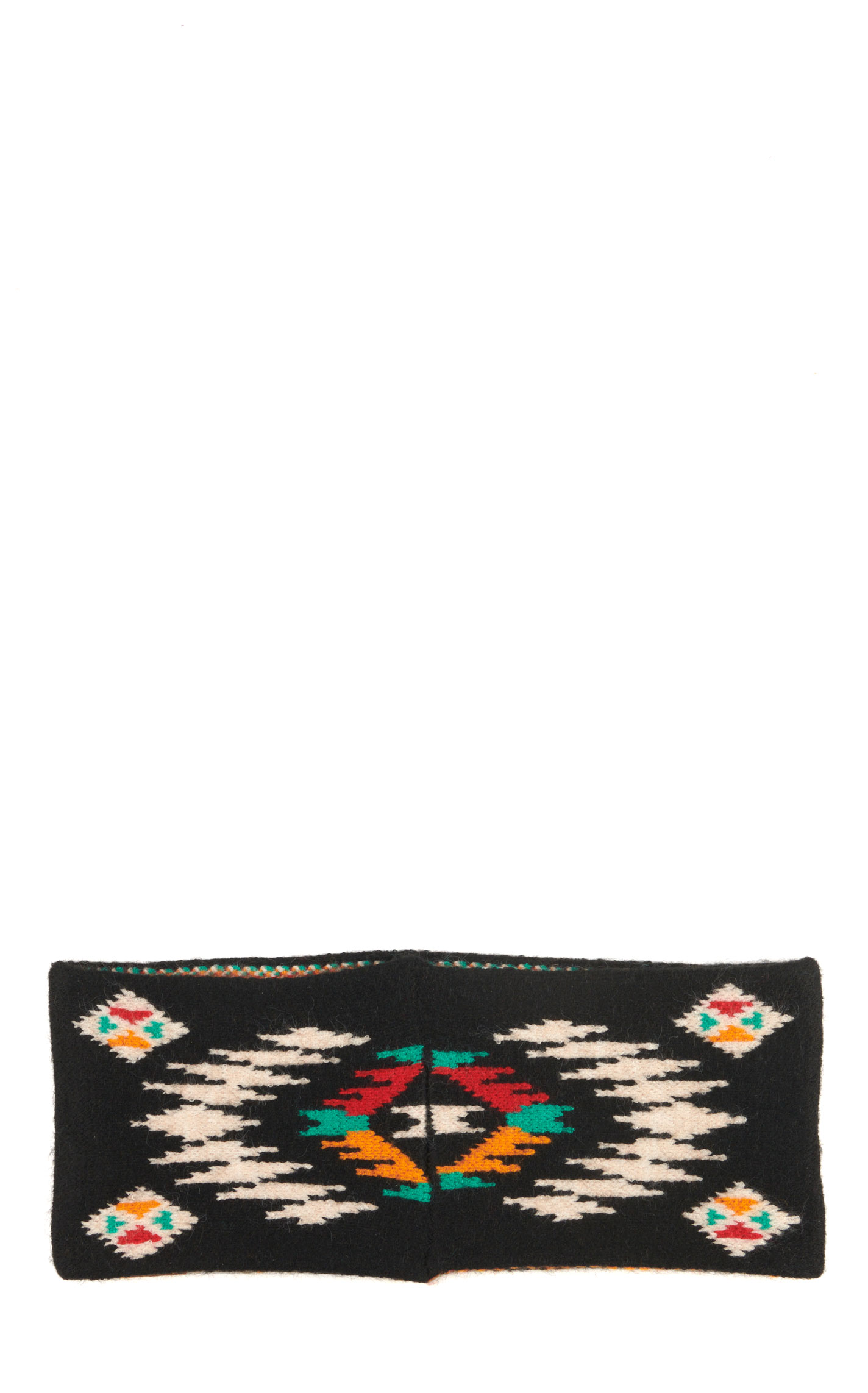 C.C. Brands Women's Black with Aztec Print Knit Headband - Image 1