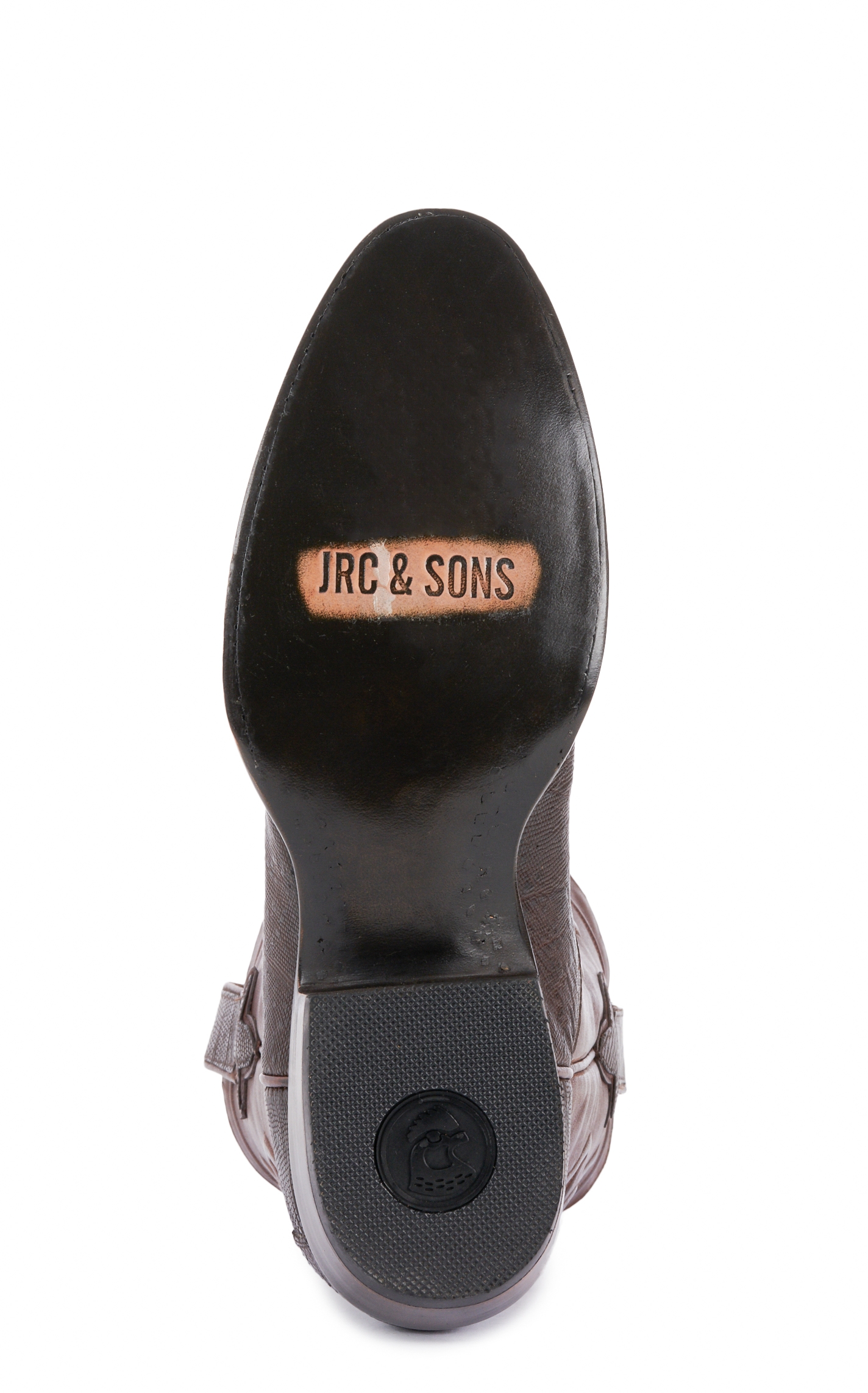 JRC & Sons Men's James Teju Lizard Round Toe Exotic Cowboy Boot in Chocolate Brown - Image 1