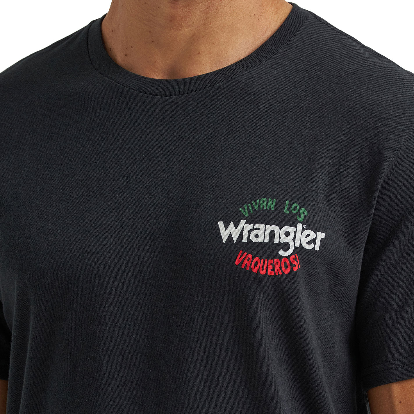 Wrangler Men's Dark Gray Vivan Los Vaqueros Graphic T-Shirt - Image 1