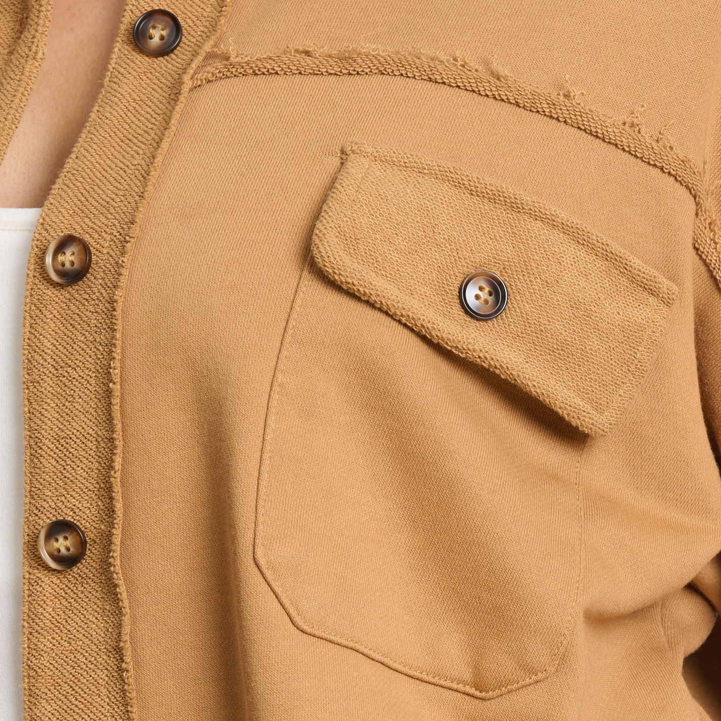 Blue B Women's Caramel Solid Shacket - Image 1