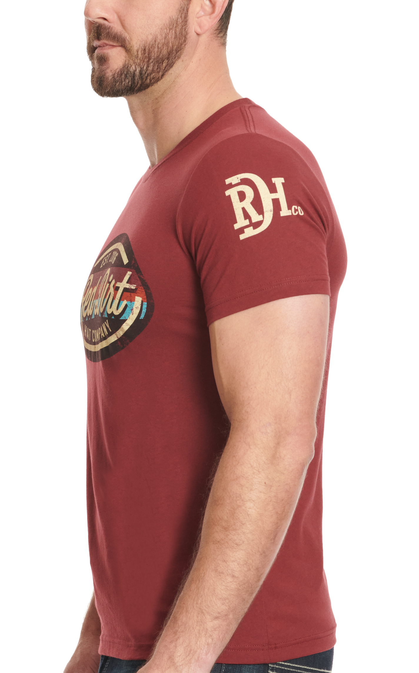 Red Dirt Hat Co. Men's Wine Route 16 Graphic T-Shirt - Image 1