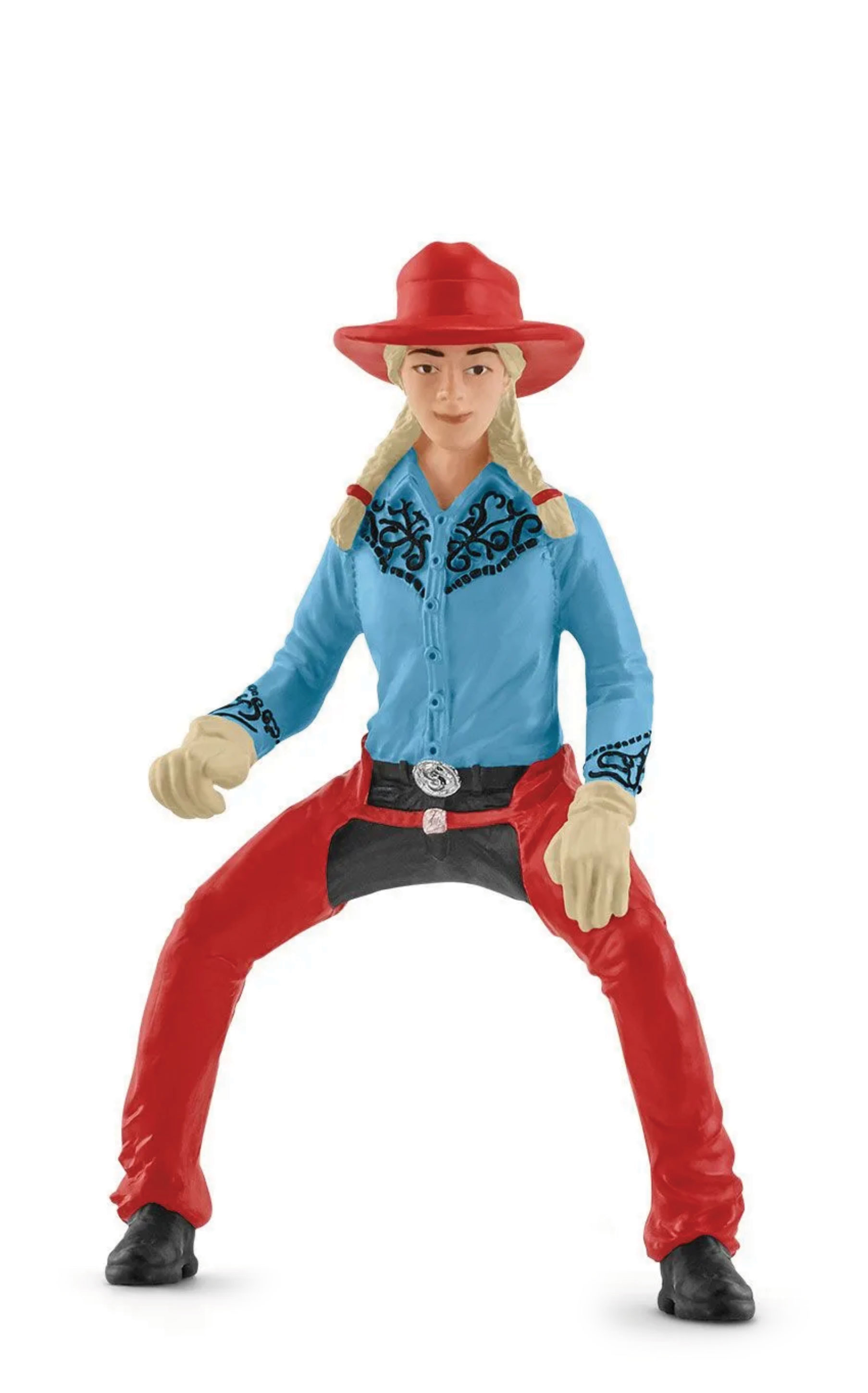 Schleich Farm World Cowgirl Barrel Racing Fun Toy Set - Image 2