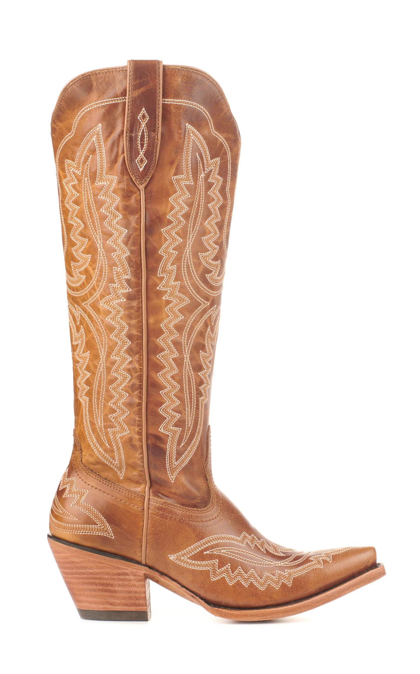 Ariat Women's Casanova Whiskey Brown Snip Toe Tall Cowboy Boots - Image 1