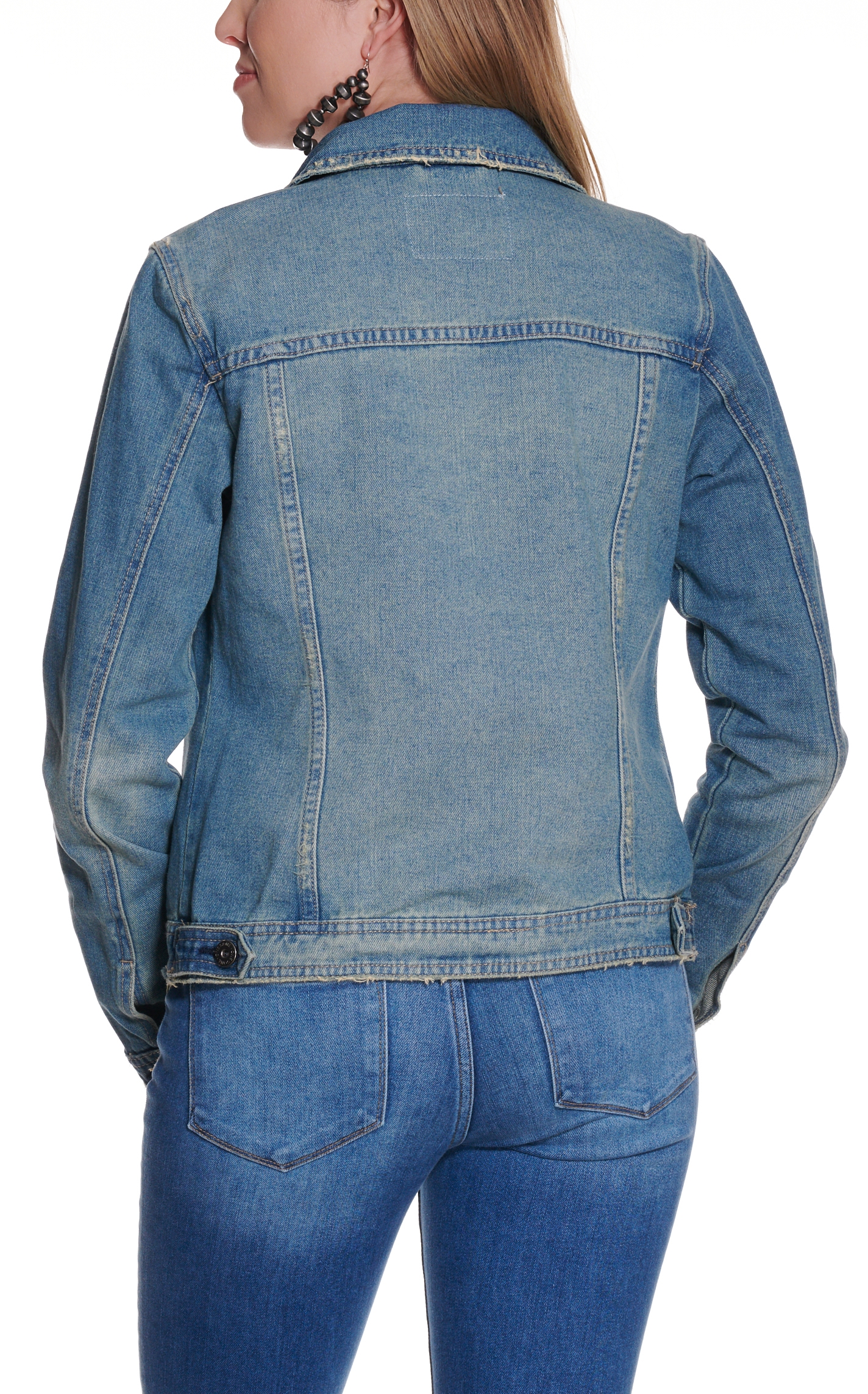 One5One Women's Antiqued Denim Jacket - Image 1