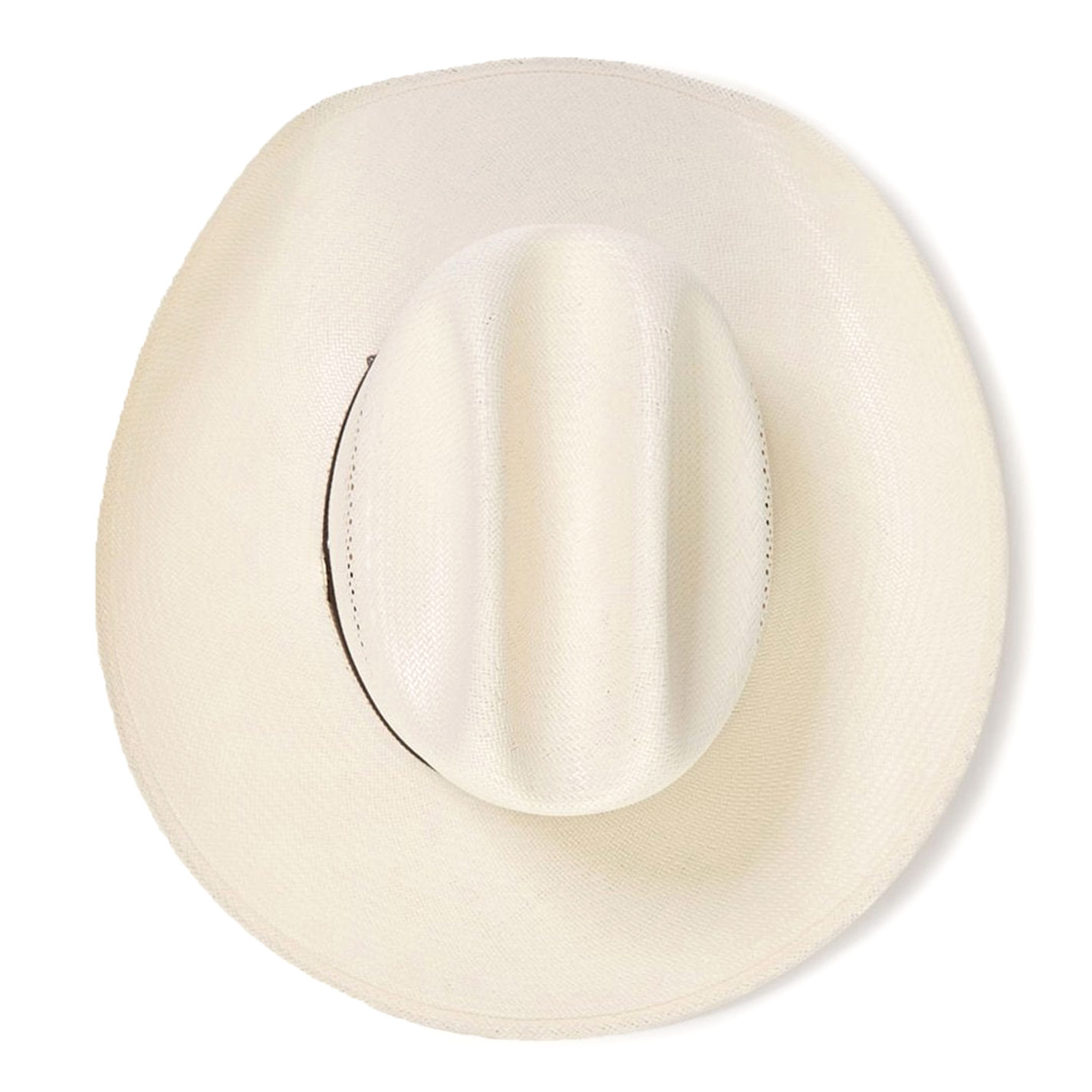 Stetson 10X Lobo Vent Ivory Straw Cowboy Hat - Image 1
