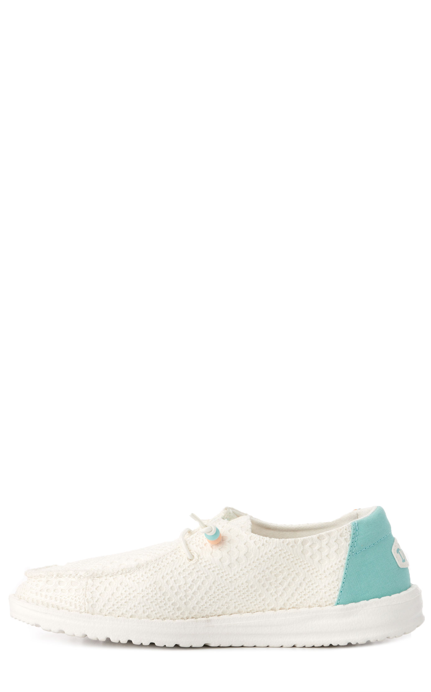 Hey Dude Women’s Wendy Boho Crochet Off White Moc Toe Lace Up Casual Shoes - Image 1