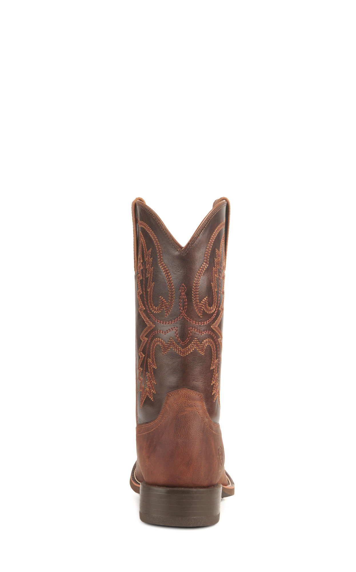 Ariat Men's Sport Stratten Sorrel Crunch and Bitter Brown Wide Round Toe Cowboy Boots - Image 1