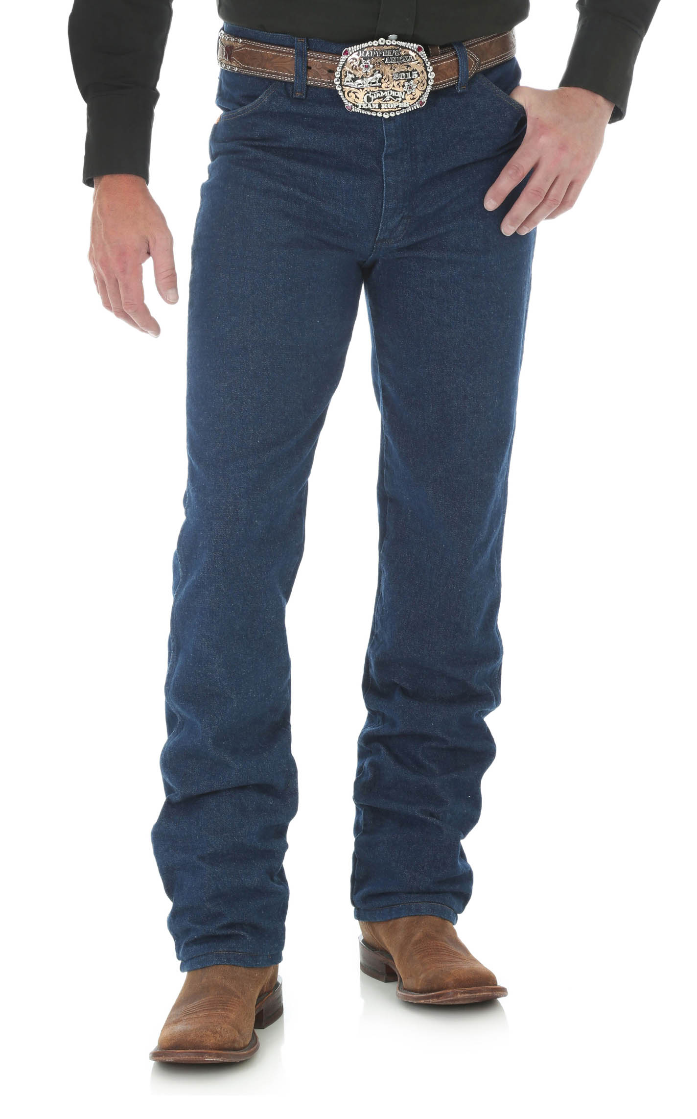 Wrangler Men's Cowboy Cut Prewashed Indigo Big & Tall Jeans - Image 1