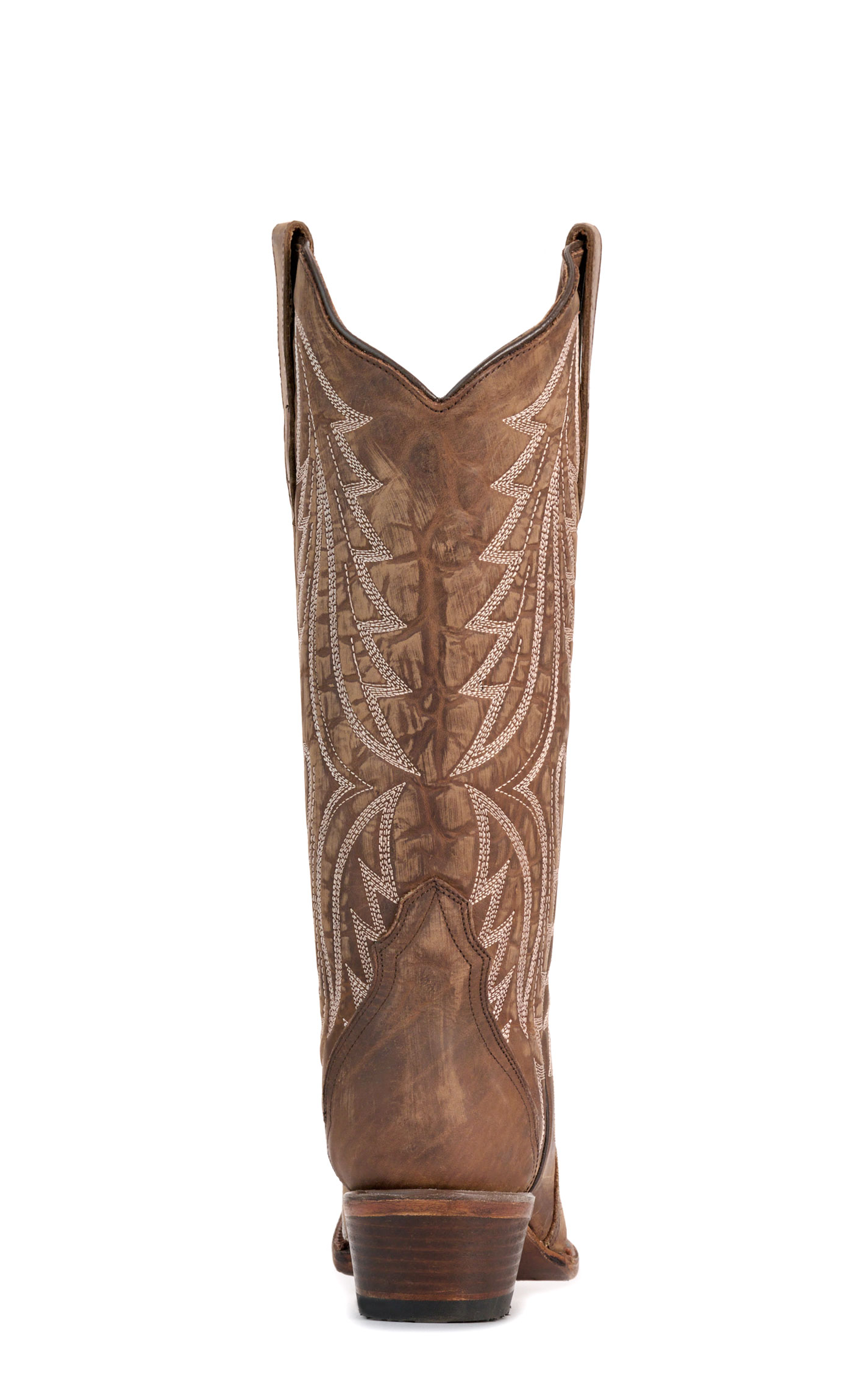 Circle G by Corral Women's Brown Heavy Stitched Snip Toe Cowboy Boots - Image 1