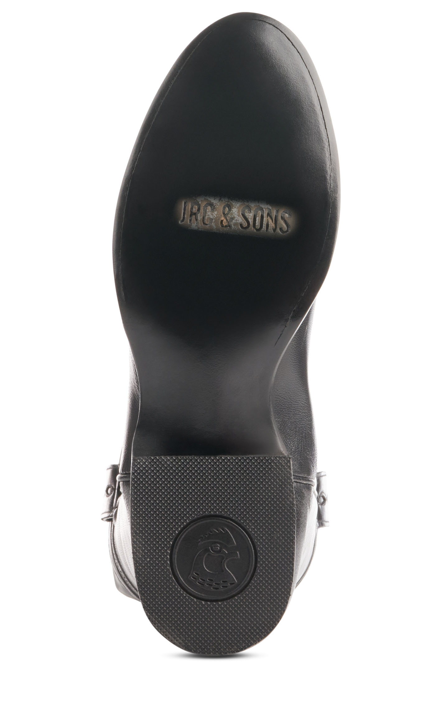 JRC & Sons Men's Kingston Domingo Goat Leather Round Toe Roper Boot in Black - Image 1