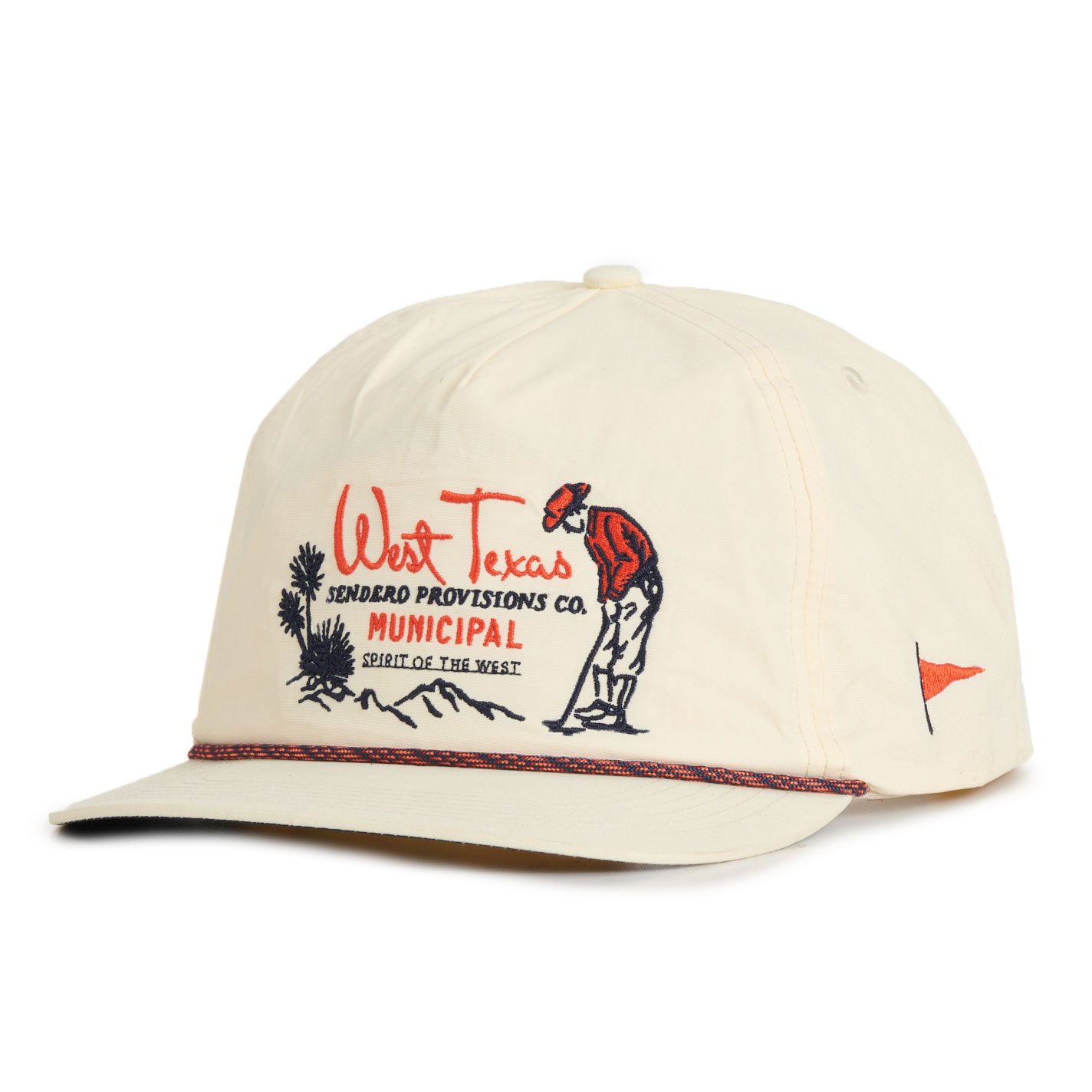 Sendero Provisions Co. Cream West Texas Golf Cap - Image 1