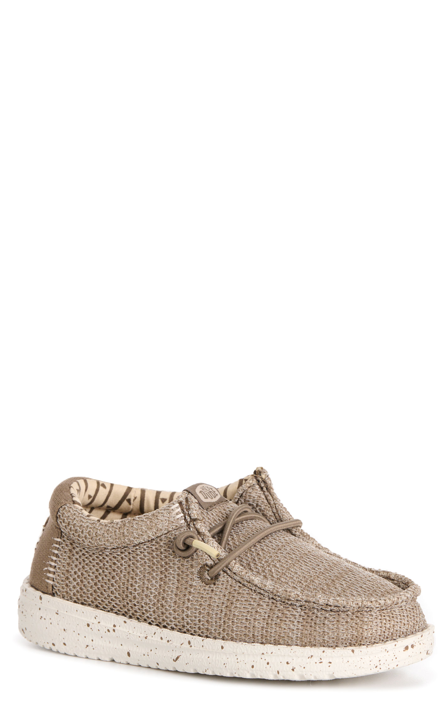 Hey Dude Toddler Boy's Walnut Wally Stretch Sox Moc Toe Casual Shoes - Image 1