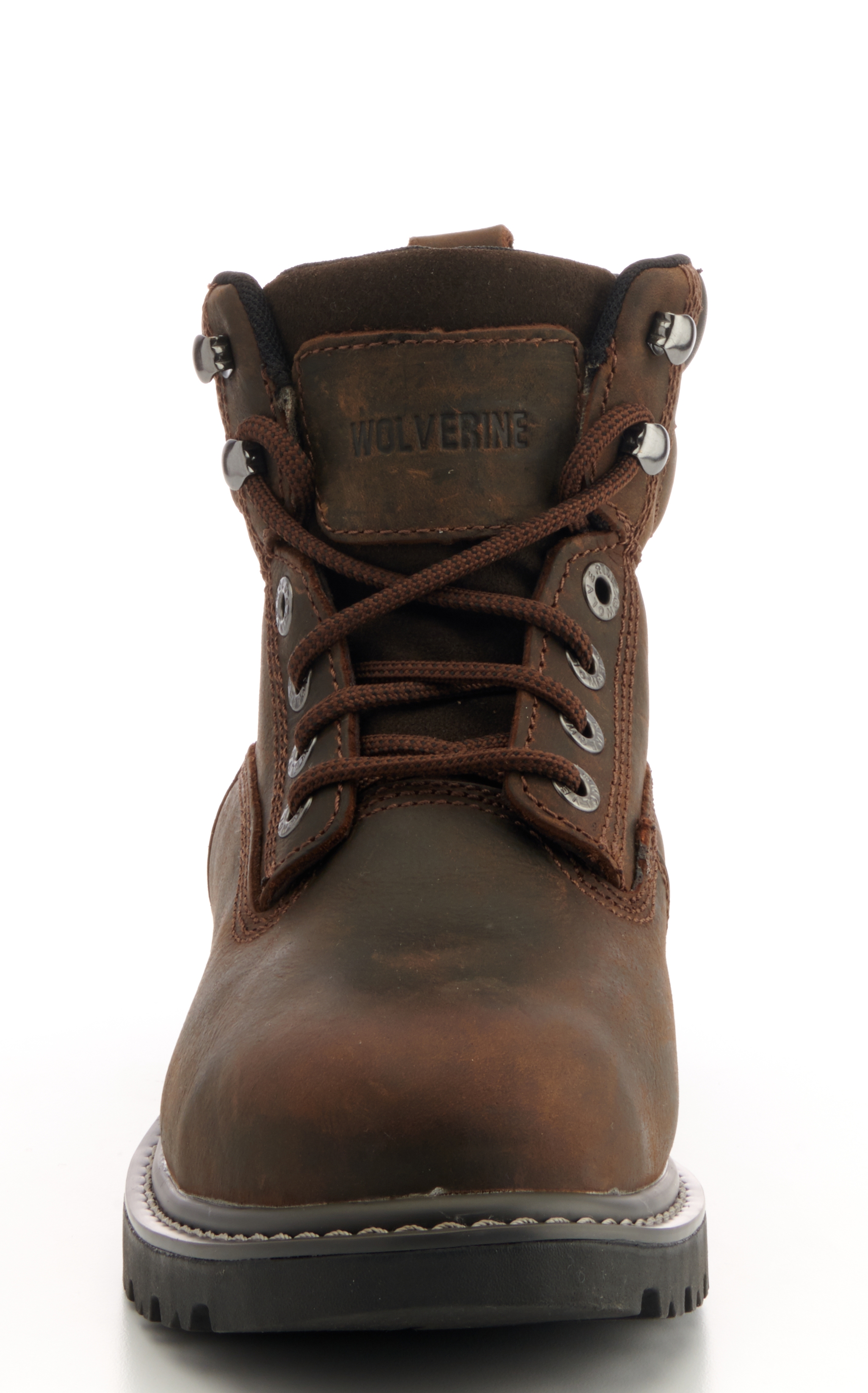 Wolverine Men's Floorhand Brown Waterproof Round Steel Toe Lace Up Work Boot - Image 1