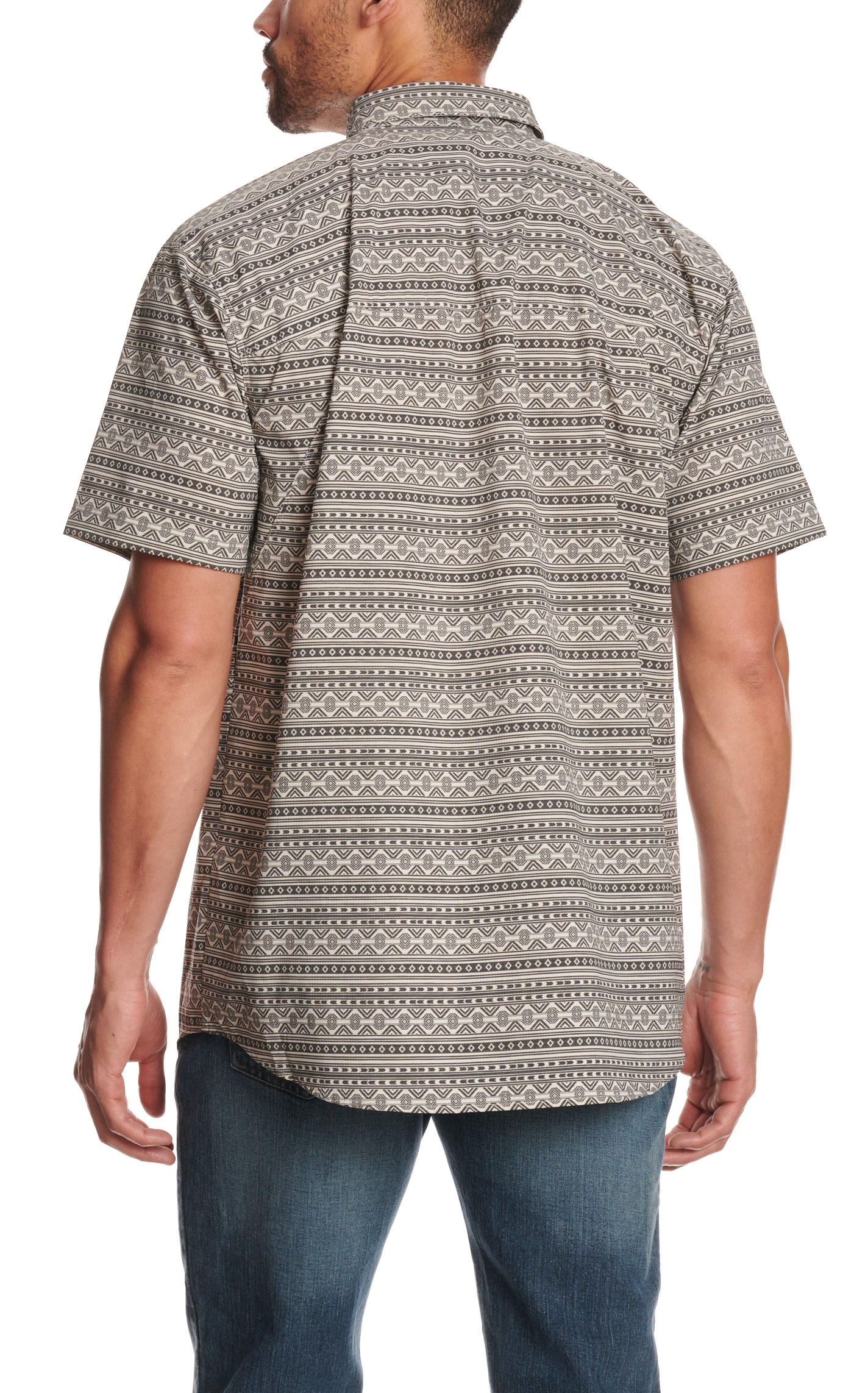 Ariat Men's 360 Airflow Tan Aztec Print Classic Shirt - Image 1