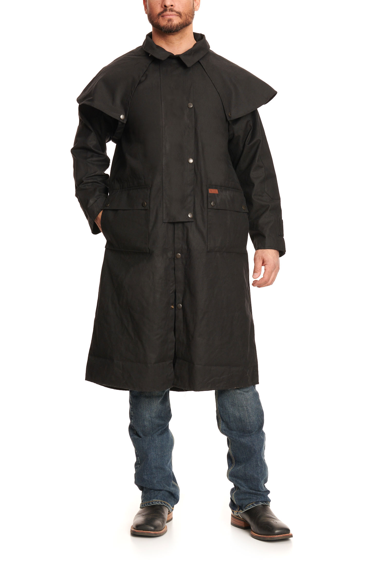 Outback Trading Co. Black Low Rider Oilskin Duster - Image 1