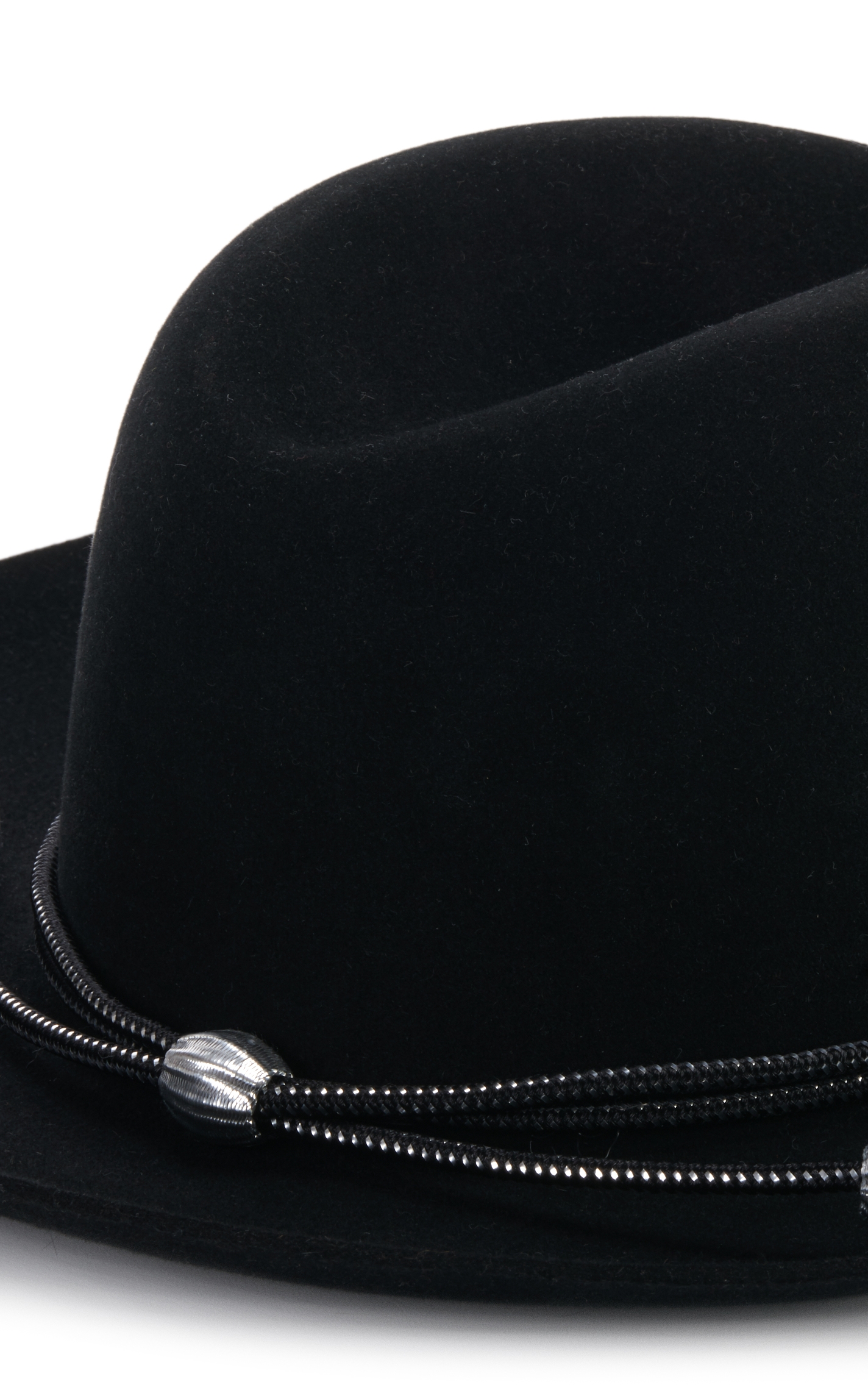 Stetson Black & Silver Military Branch Acorn Hatband - Image 1