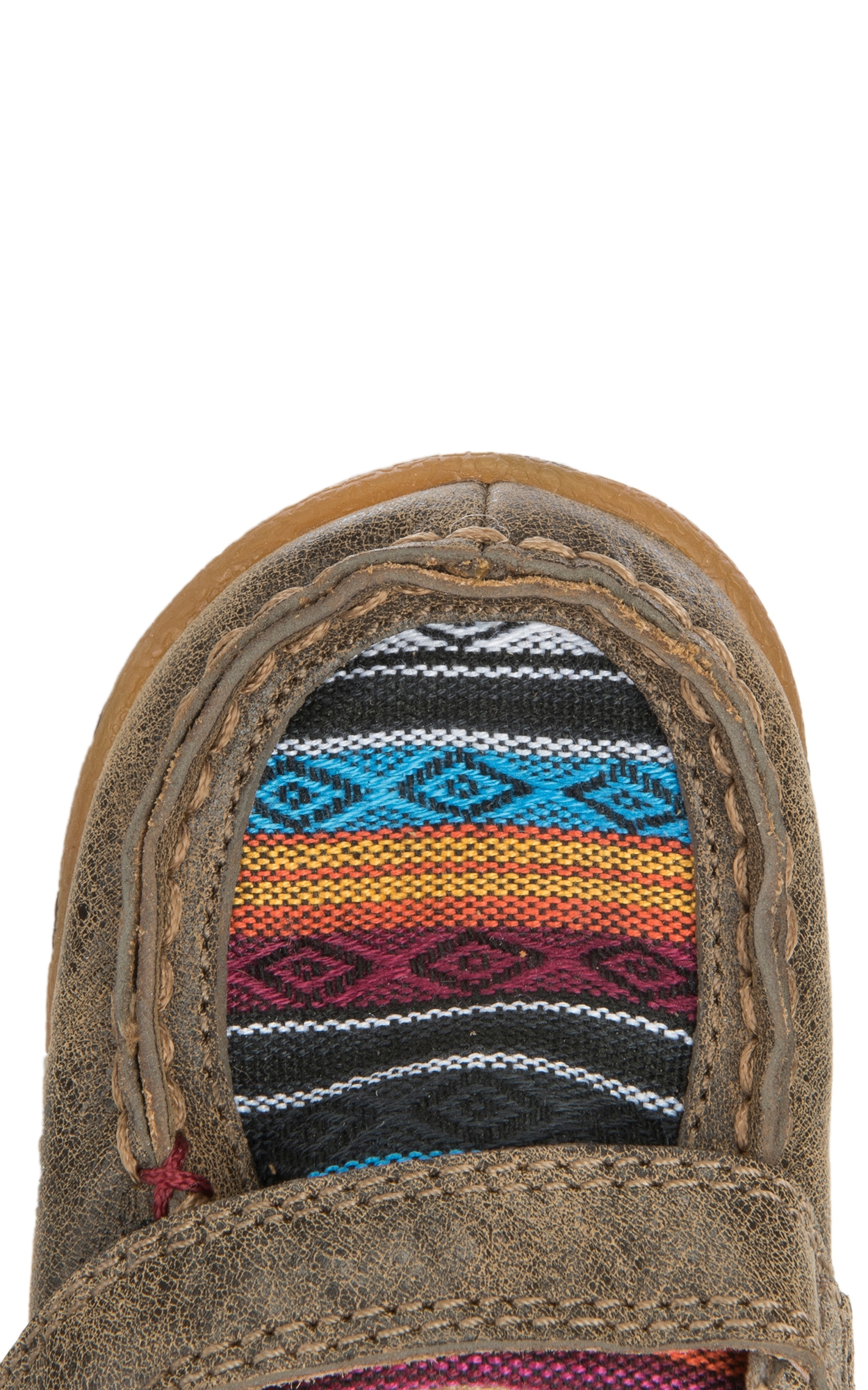 Twisted X Toddler Brown Bomber with Serape Inlay & Velcro Closure Casual Shoe - Image 1