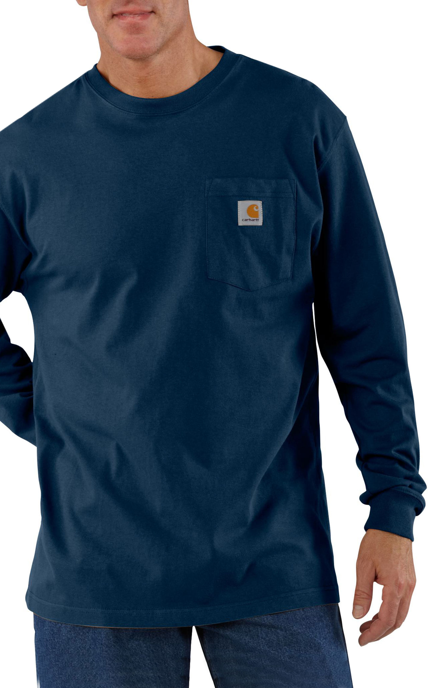 Carhartt Navy Original Fit Work Shirt - Image 1