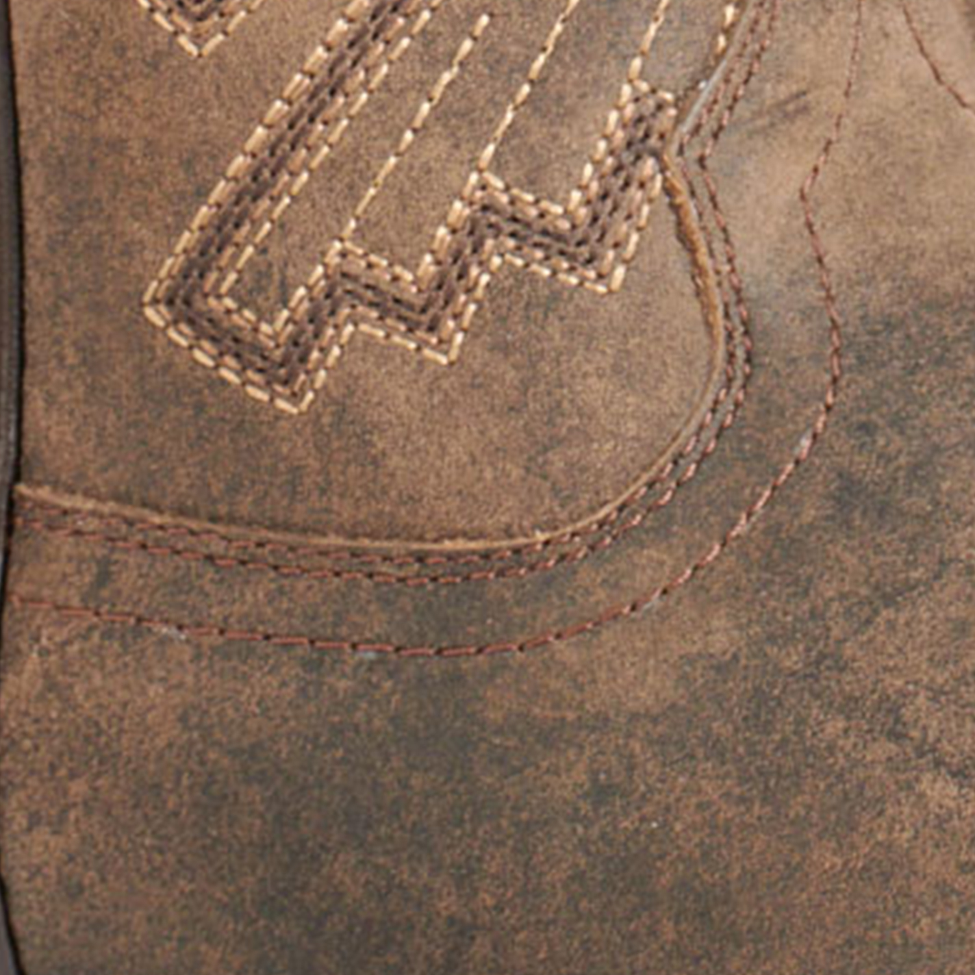 Ariat Men's Sting Dark Tan Wide Square Toe Cowboy Boots - Image 1