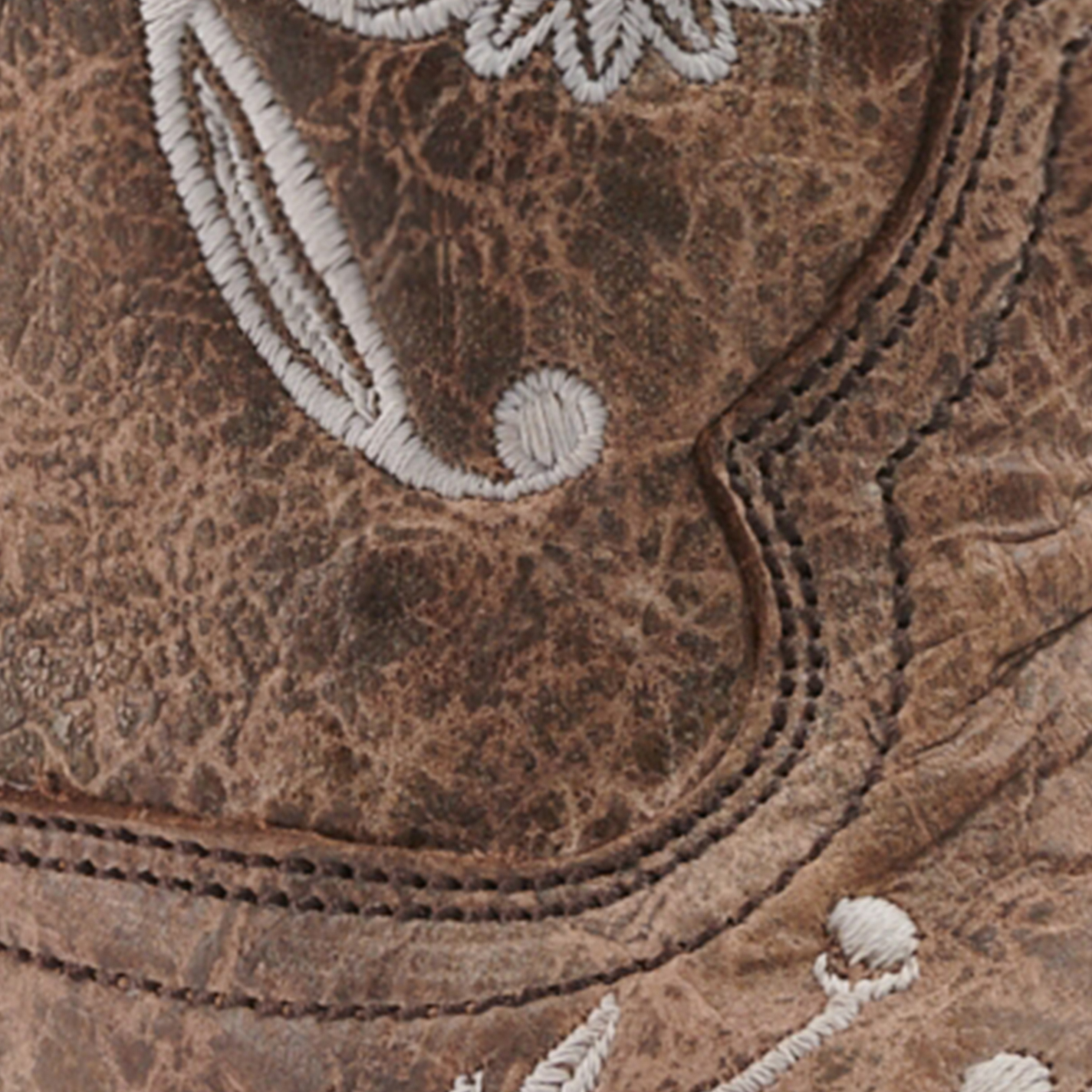 Corral Women's Brown and White Glow in the Dark Square Toe Cowboy Boots - Image 1