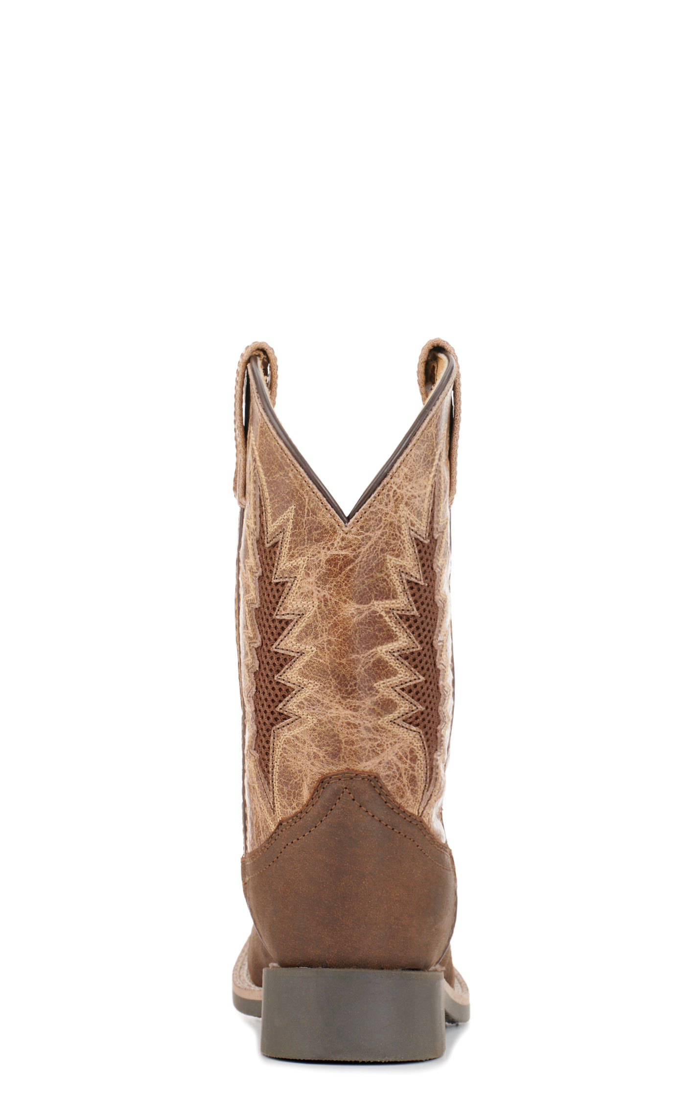 Smoky Mountain Youth Desperado Dark Walnut & Brown Vented Square Toe Cowboy Boots - Image 1