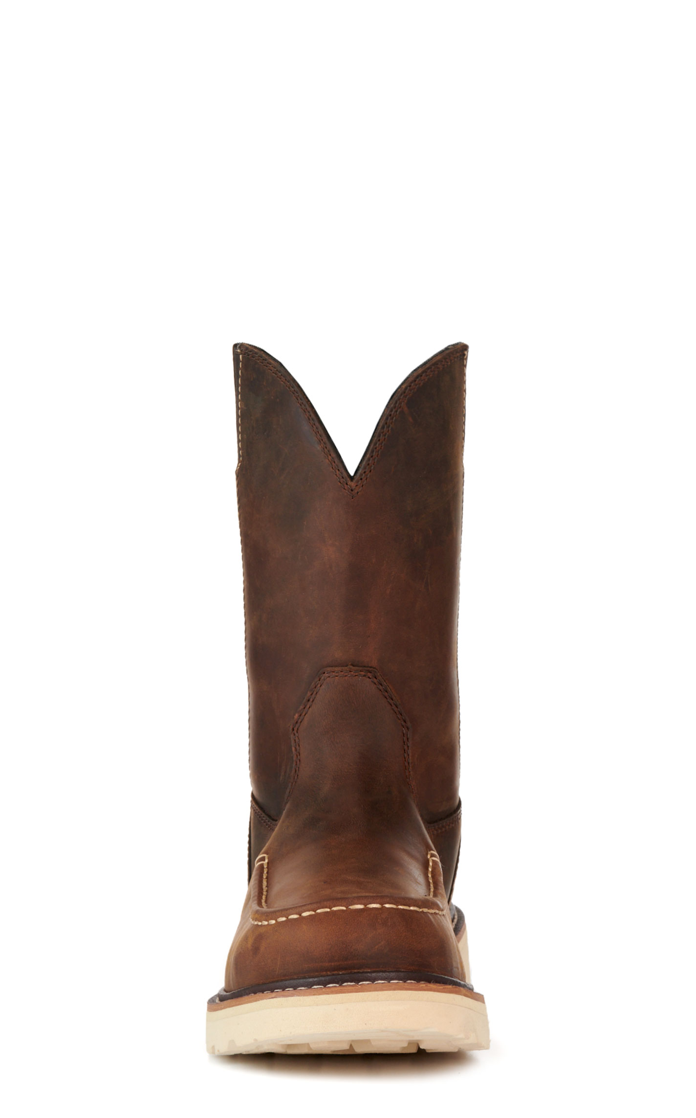 Ariat Men's Distressed Brown Rebar Lift Moc Soft Toe Work Boots - Image 1