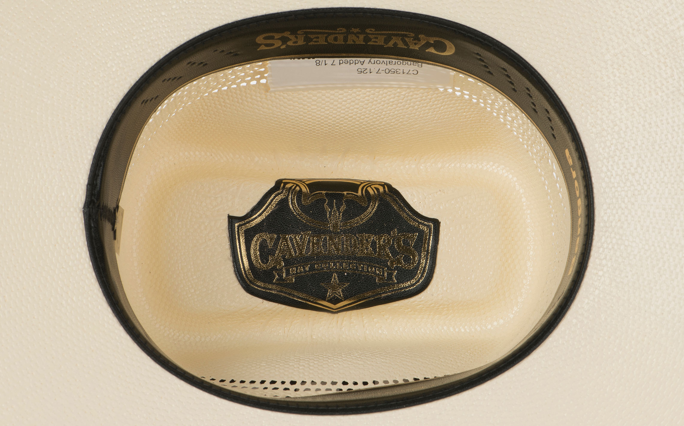Cavender's Ranch Collection Ivory Bangora Vented Straw Cowboy Hat - Image 1
