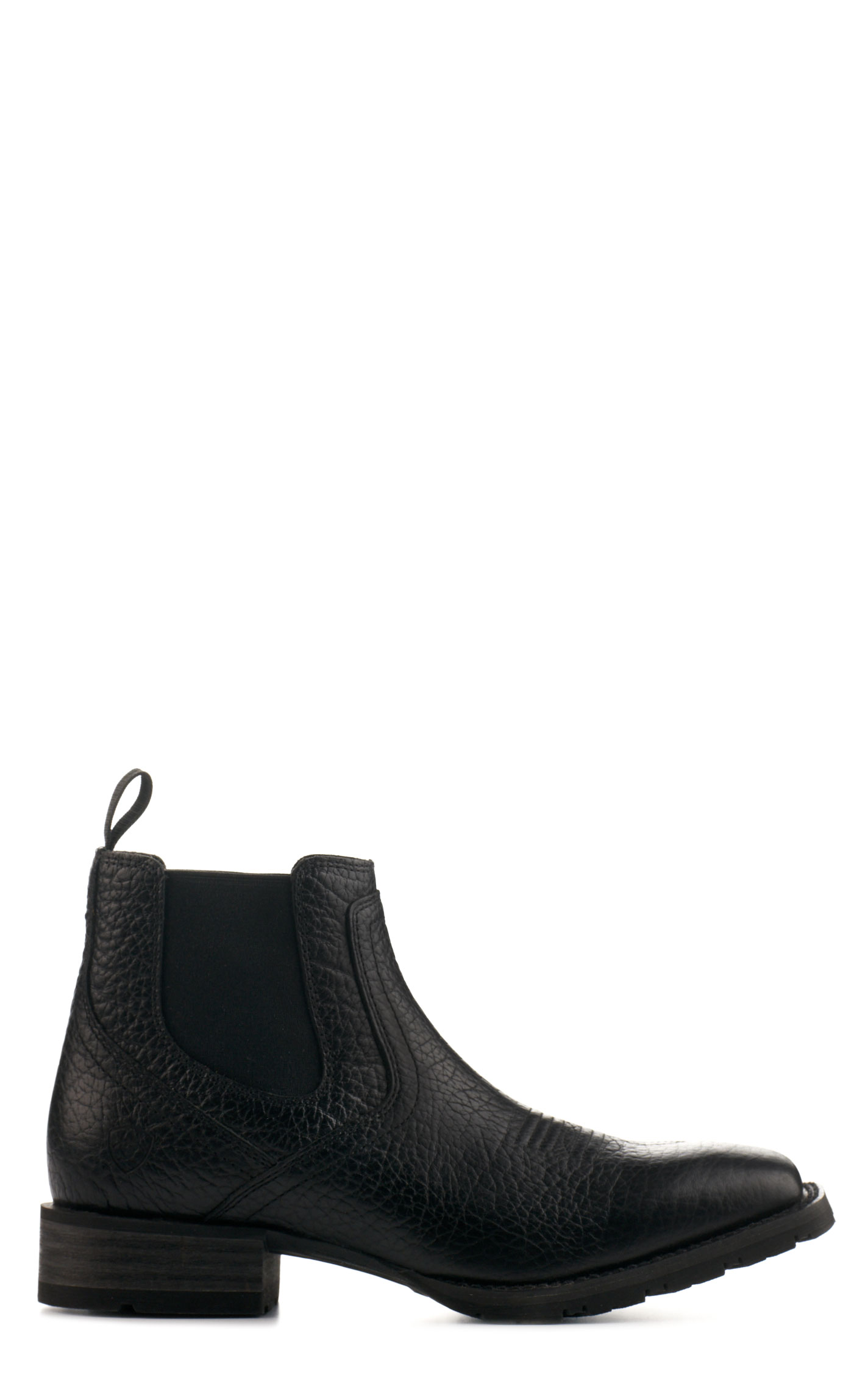 Ariat Men's Hybrid Low Boy Black Chelsea Wide Square Toe Cowboy Boot - Image 1