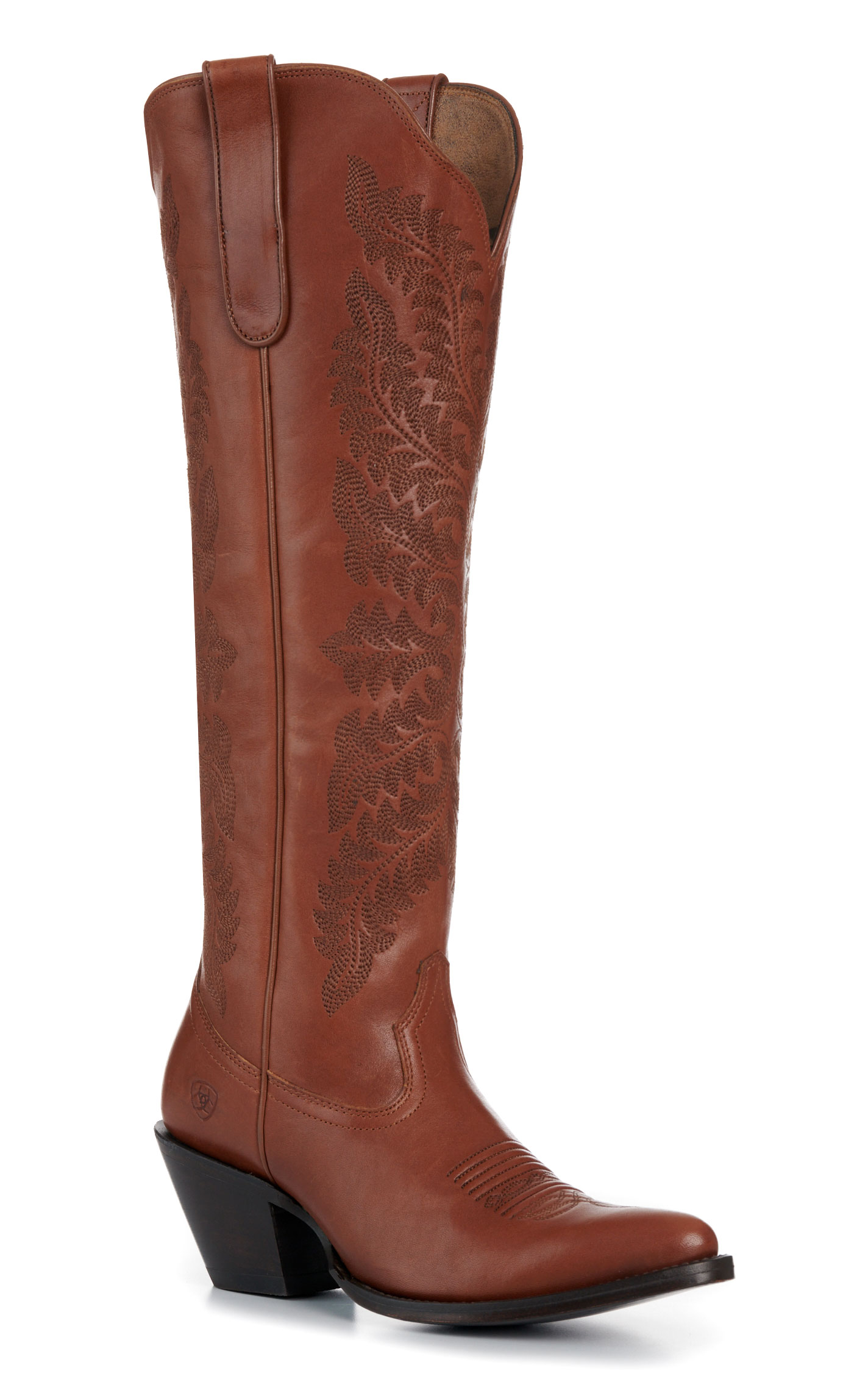 Ariat Women's Helena Aged Peanut J Toe Tall Fashion Cowboy Boots - Image 1