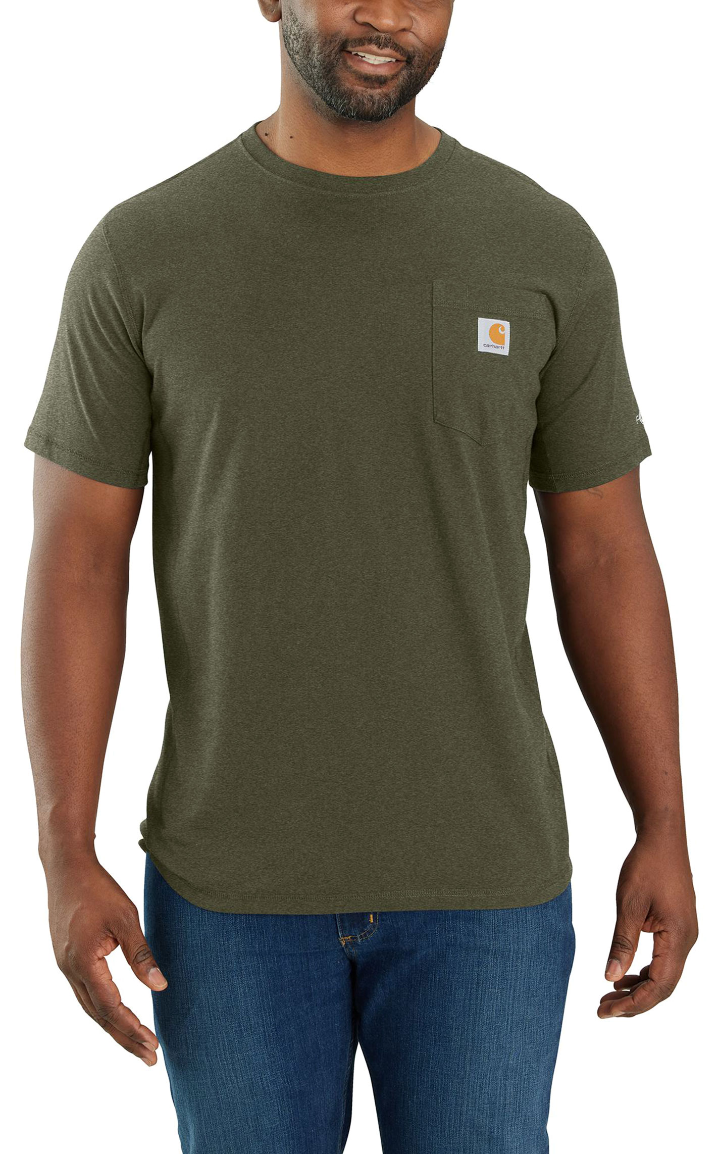 Carhartt Men's Force Basil Work Pocket T-Shirt - Image 1
