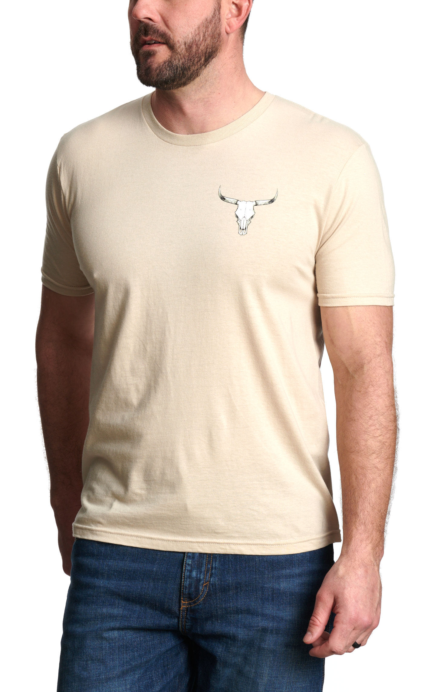 Cowboy Hardware Men's Sand Mess With The Bull Graphic T-Shirt - Image 1