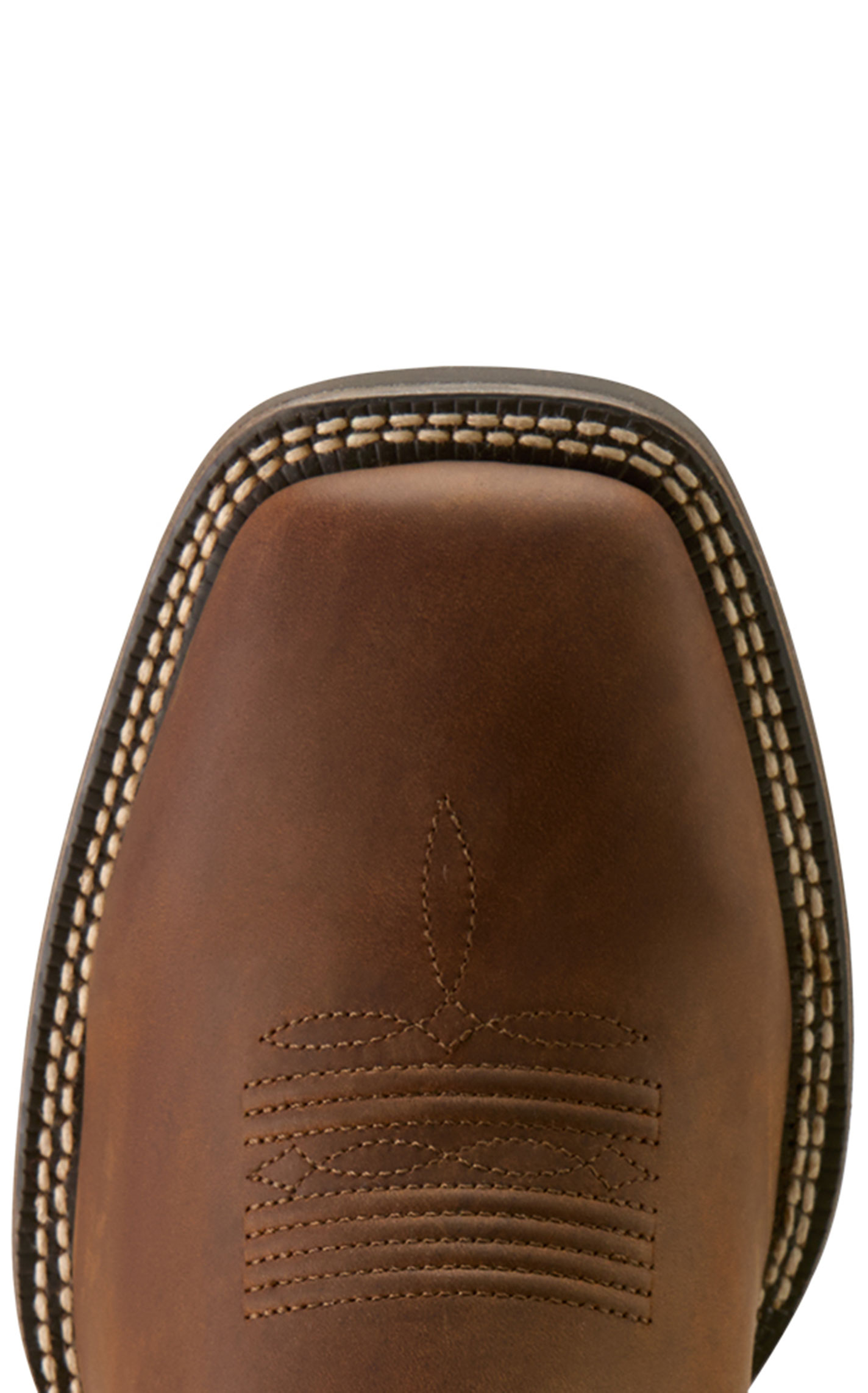 Ariat Men's Distressed Rich Brown Big Rig Wide Square Toe Boots - Image 1