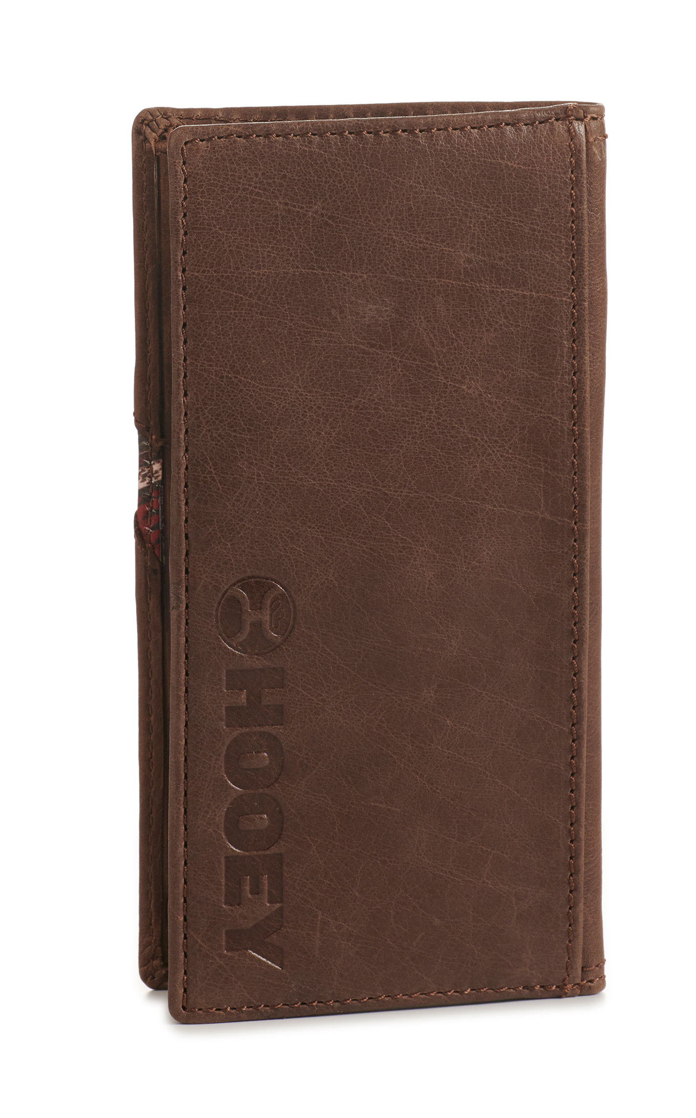 Hooey Men's Brown with Black and Red Serape Logo Rodeo Wallet / Checkbook Cover - Image 1